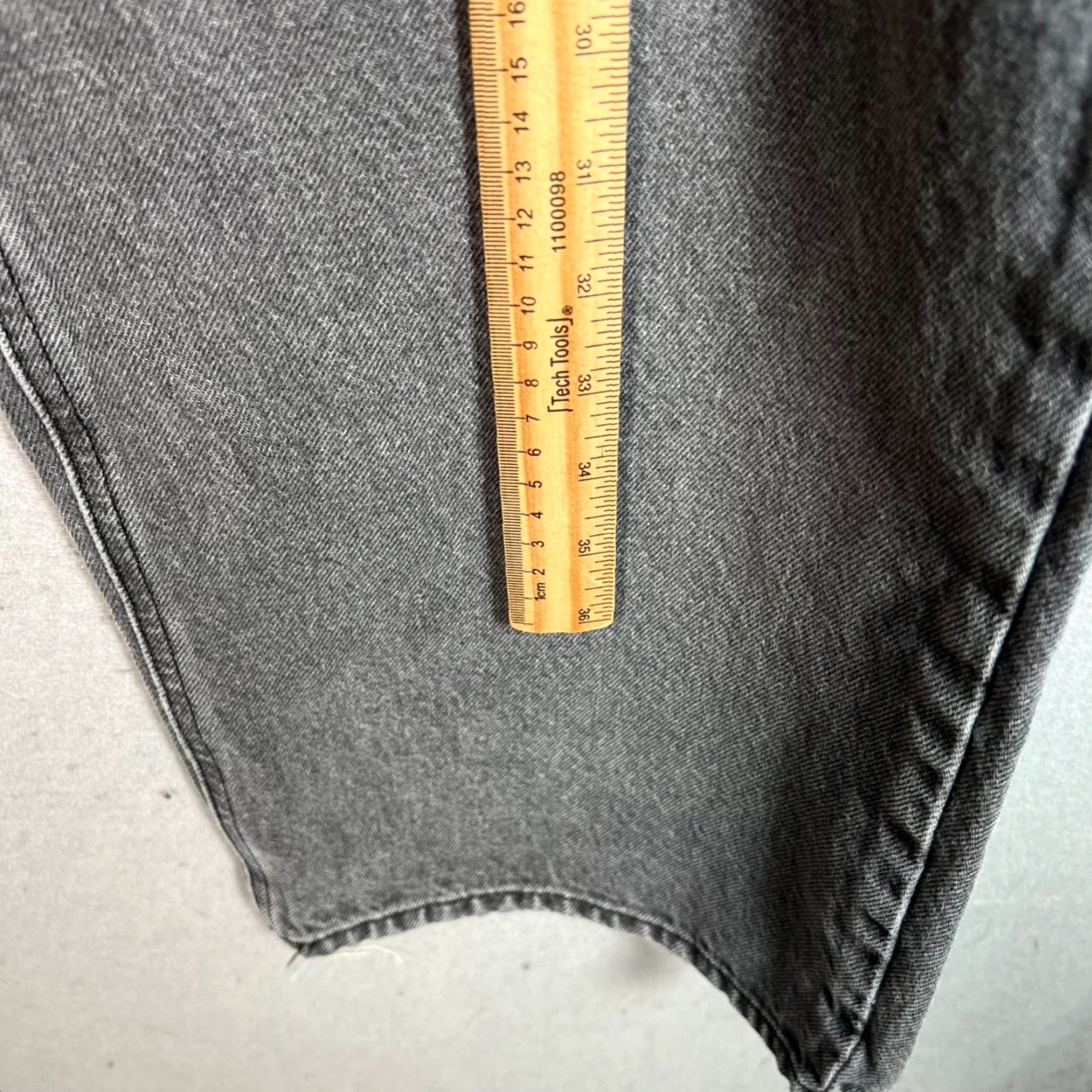 Vintage Basin + Range Jeans Womens Grey High-Waisted Straight-Leg Size 28 28 Inseam 31 Denim Cotton 5-Pocket Vintage No Size 28" / US 6 / IT 42 - 6 Thumbnail