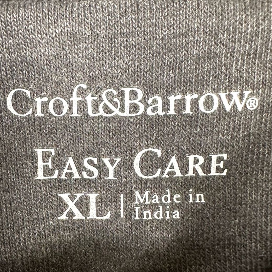 Croft & Barrow Croft & Barrow Pullover Polo Sweatshirt Adult XL Gray Quarter Zip Mens New Size US XL / EU 56 / 4 - 5 Thumbnail