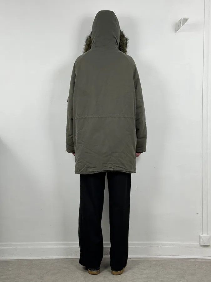 Dolce & Gabbana AW2003 Dolce & Gabbana Khaki Fur-Trimmed Military Parka Coat Size US L / EU 52-54 / 3 - 3 Thumbnail