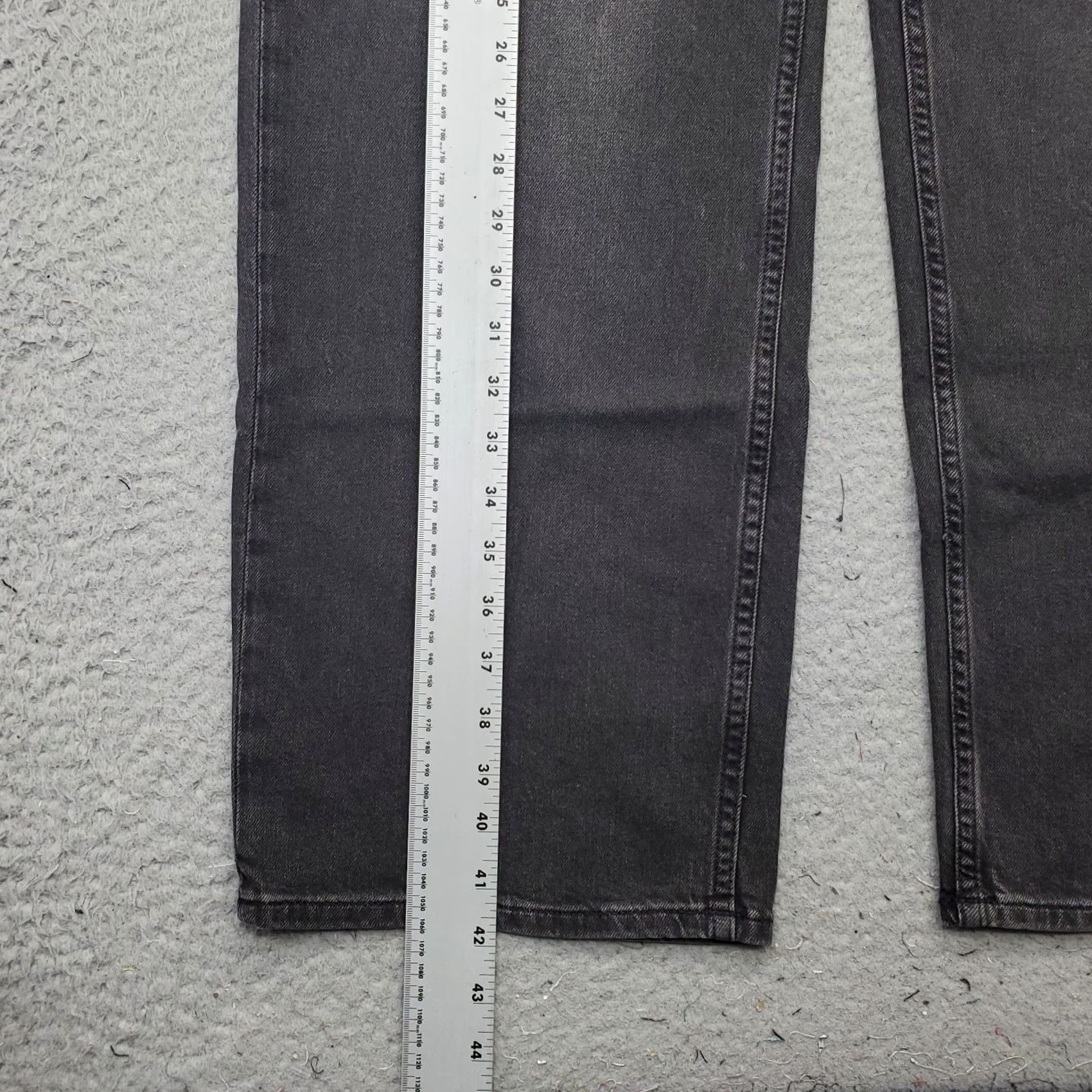 Gap Gap Jeans Womens 18R Black Denim Stretch '90s Loose Fit Boho Mid-Rise Wide Leg Jeans Women 18 Regular Black Wide-Leg 90s Size 40" / US 18 - 3 Thumbnail