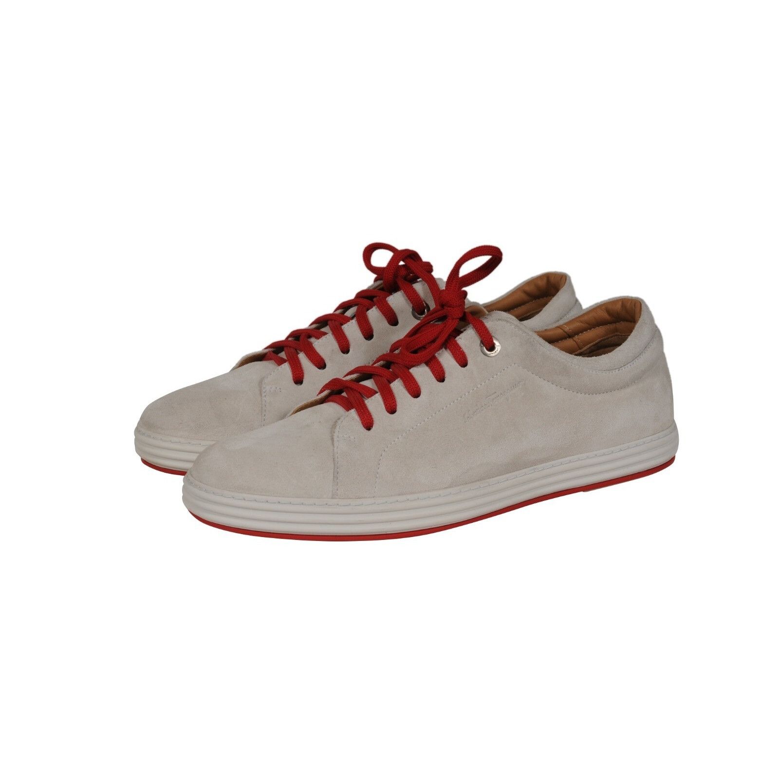 Salvatore Ferragamo Low Top Sneakers Beige - 02599 Size US 11 / EU 44 - 7 Thumbnail