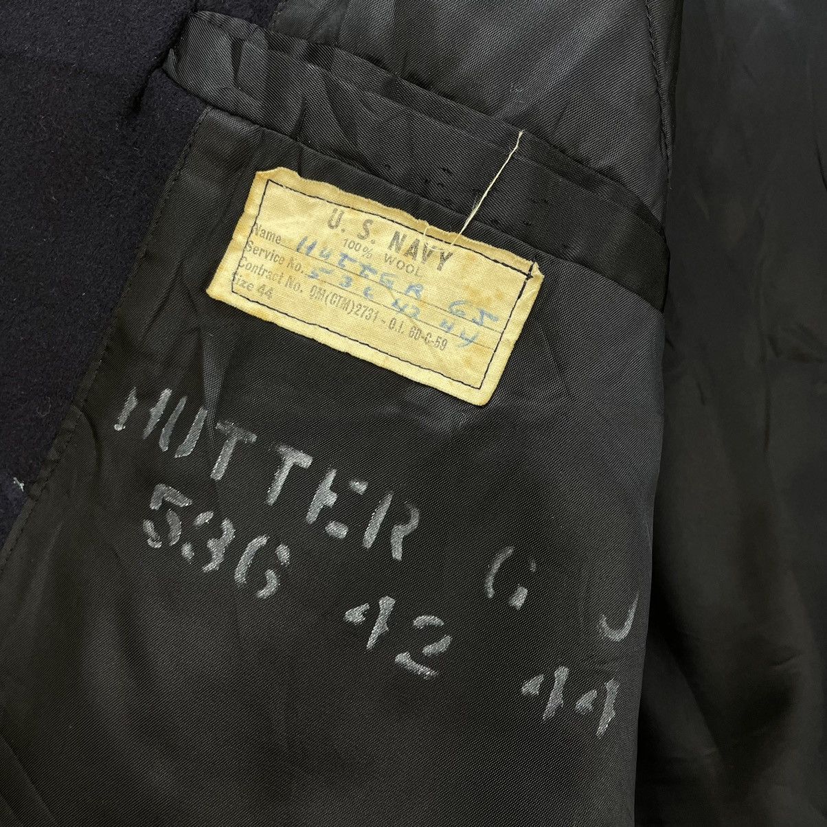 Other Vintage WWII Us Navy Double Collar Heavy Coat Jacket Size US M / EU 48-50 / 2 - 5 Thumbnail