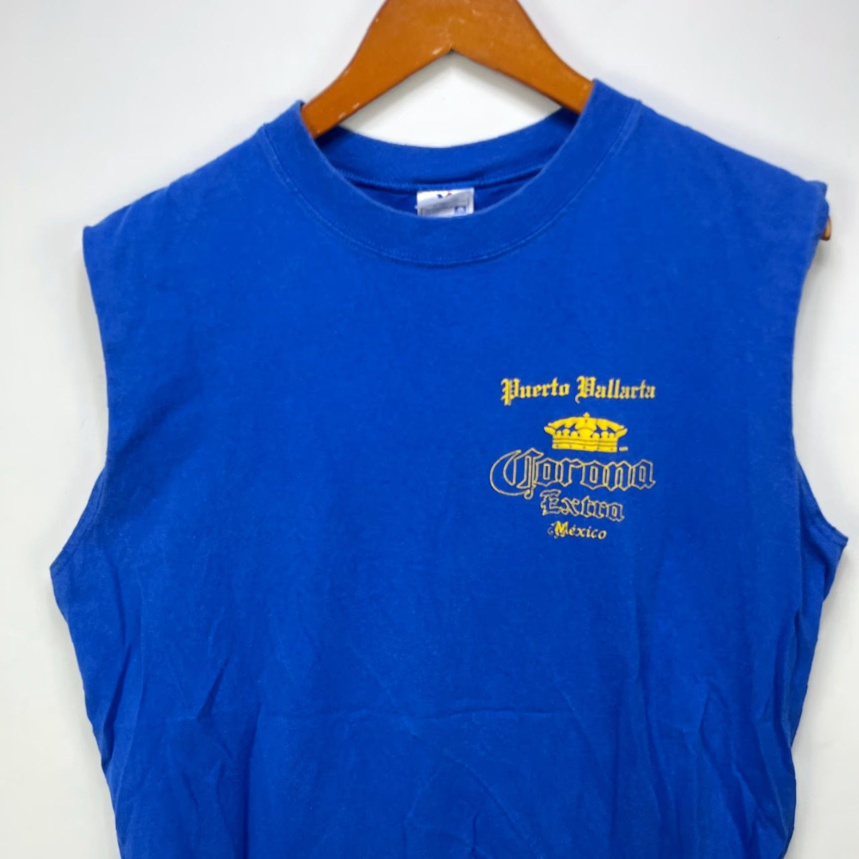 Vintage VINTAGE Corona Shirt Men T-Shirt Sleeveless Large Blue Logo Beer Size US L / EU 52-54 / 3 - 5 Thumbnail