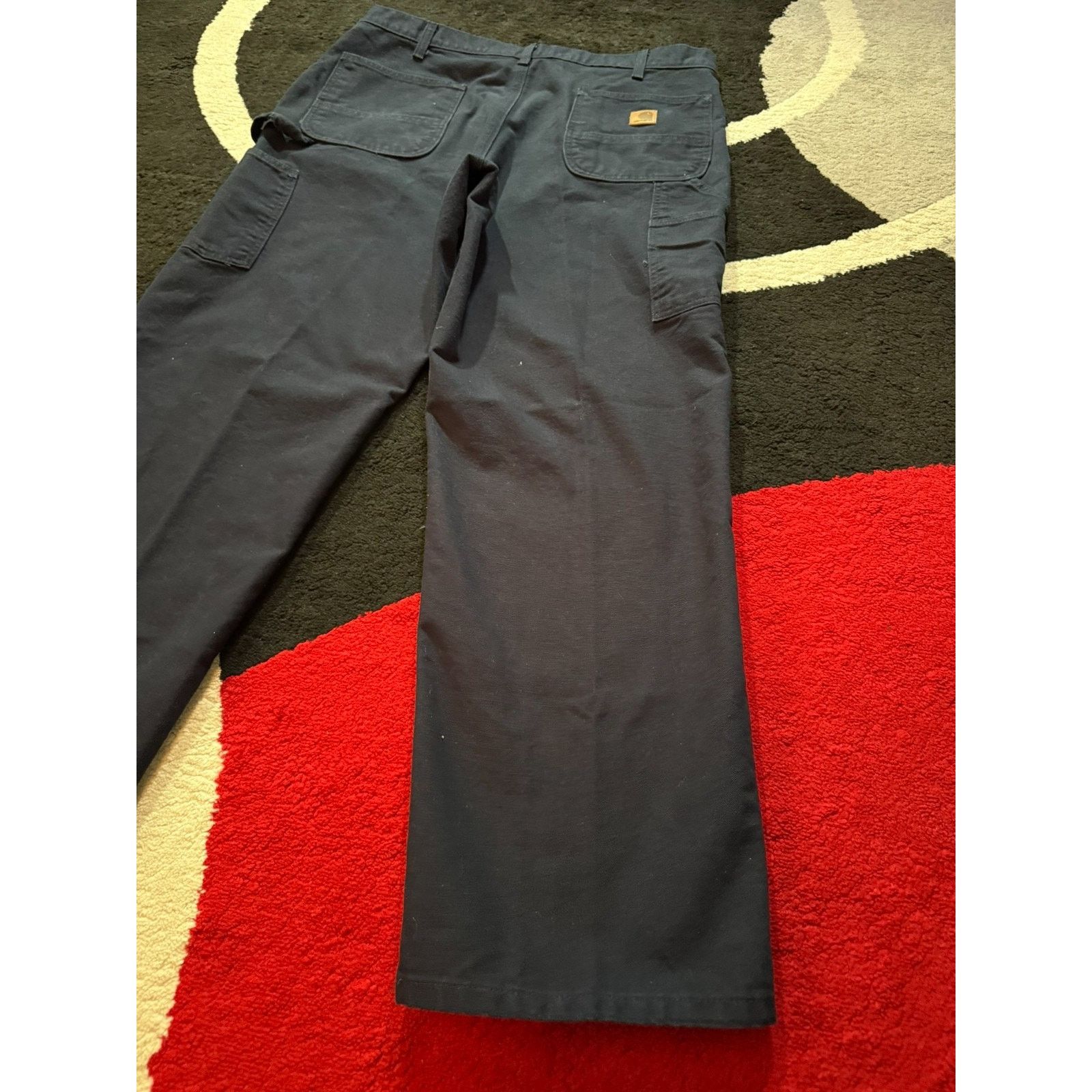 Carhartt Carhartt B11 Mens 38x32 Navy Work Pants Heavyweight USA Made Size US 38 / EU 54 - 4 Thumbnail