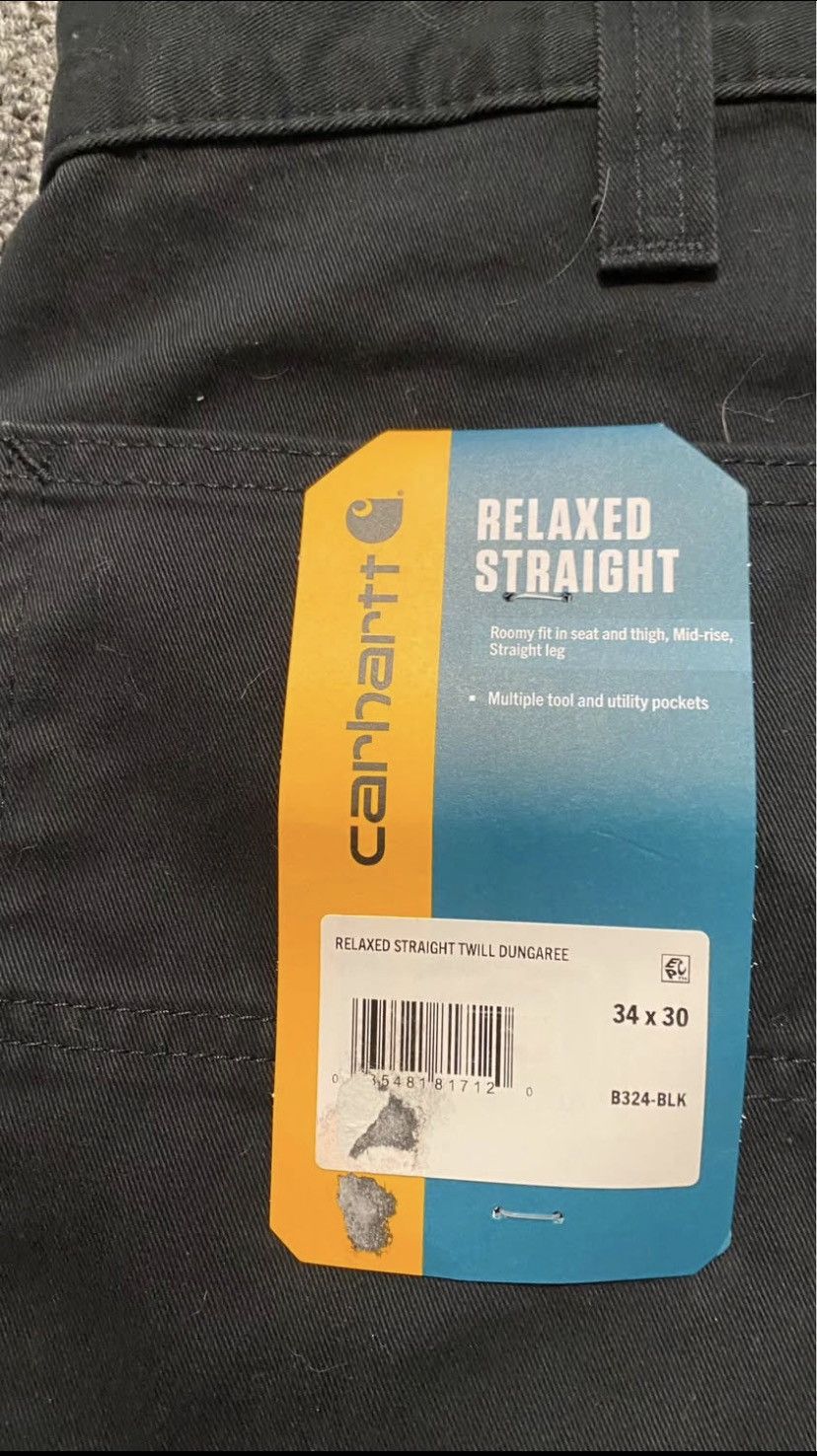 Carhartt Carhartt Men's Washed Twill Relaxed Fit Pant, Black Size US 34 / EU 50 - 4 Thumbnail
