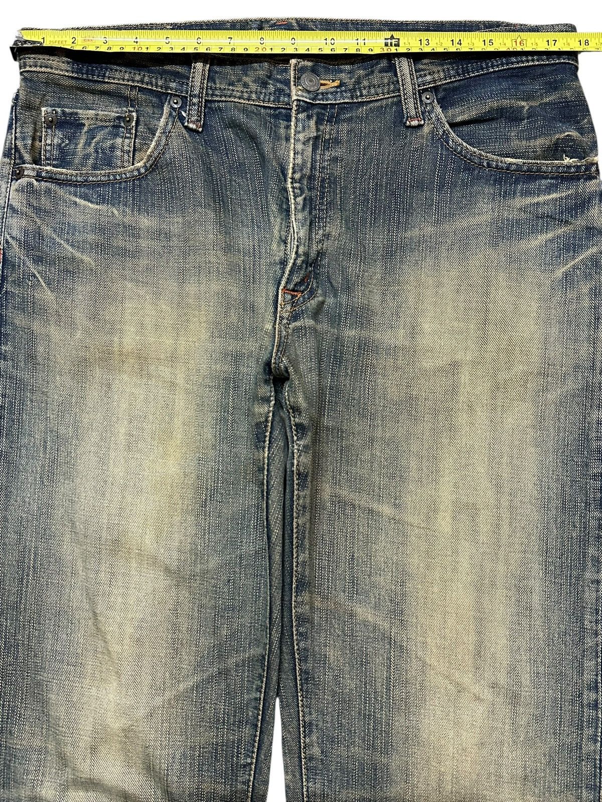 Japanese Brand Vintage Japanese Brand Mud Wash Style Baggy Jeans Size US 35 - 11 Thumbnail