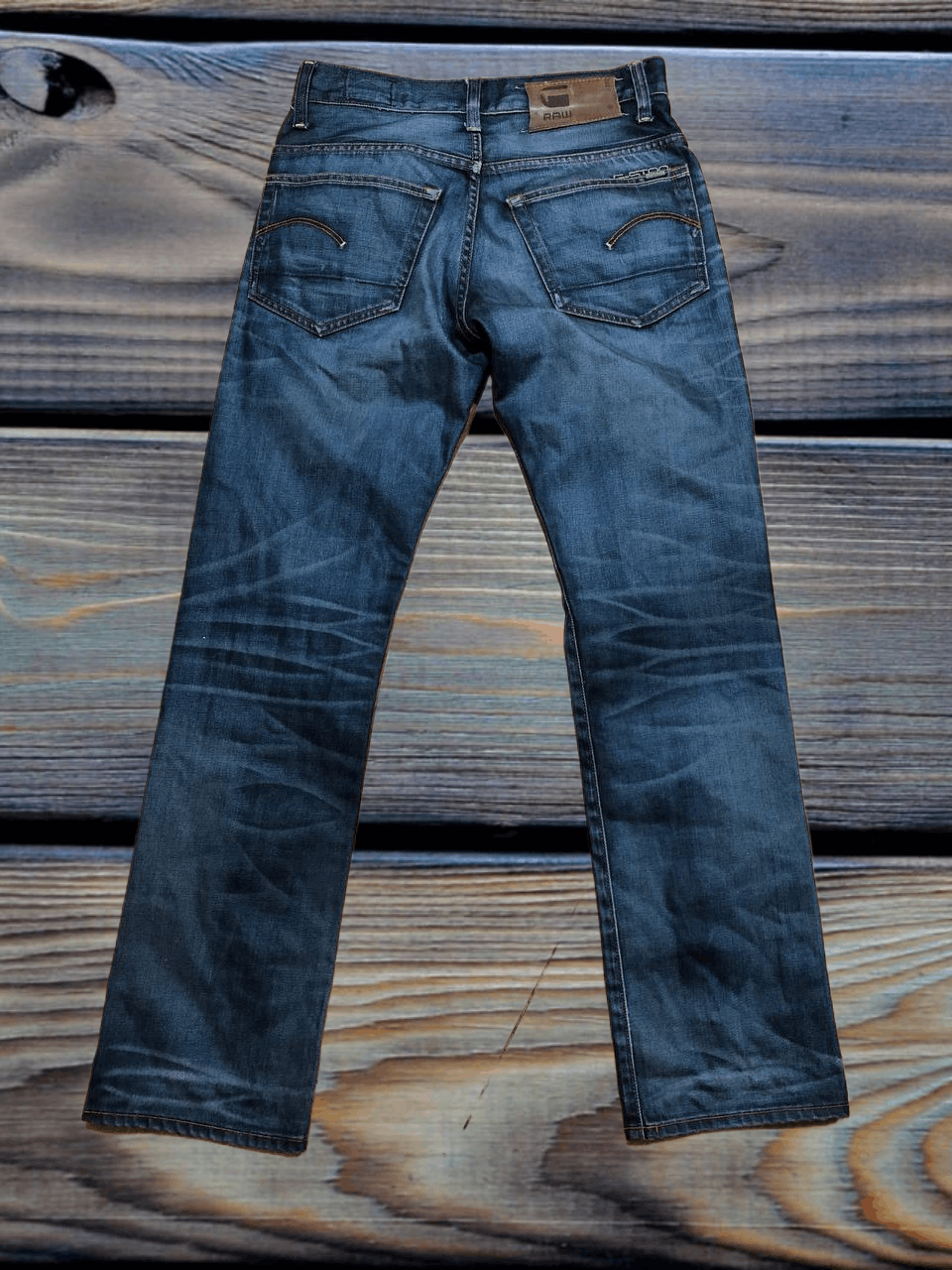 G-Star G Star Raw 3301 Jeans Straight Fit Distressed Y2K Denim Rare Size US 30 / EU 46 - 1 Thumbnail