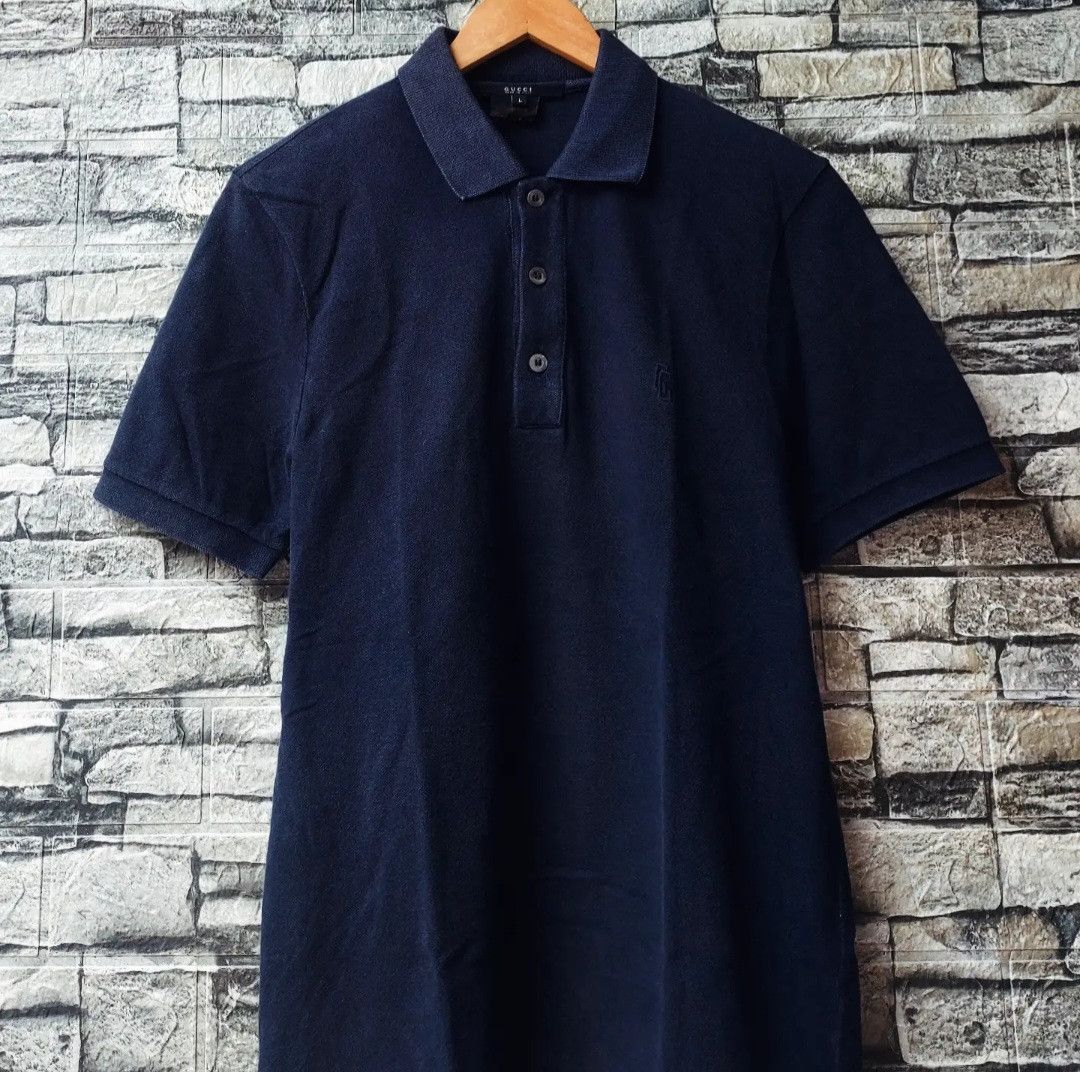 Gucci Vintage Gucci GG embroidered Polo Shirt Size US L / EU 52-54 / 3 - 2 Thumbnail