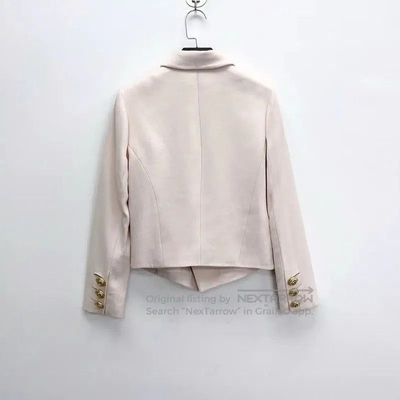 Balmain Light Pink Logo Jacket for Women .