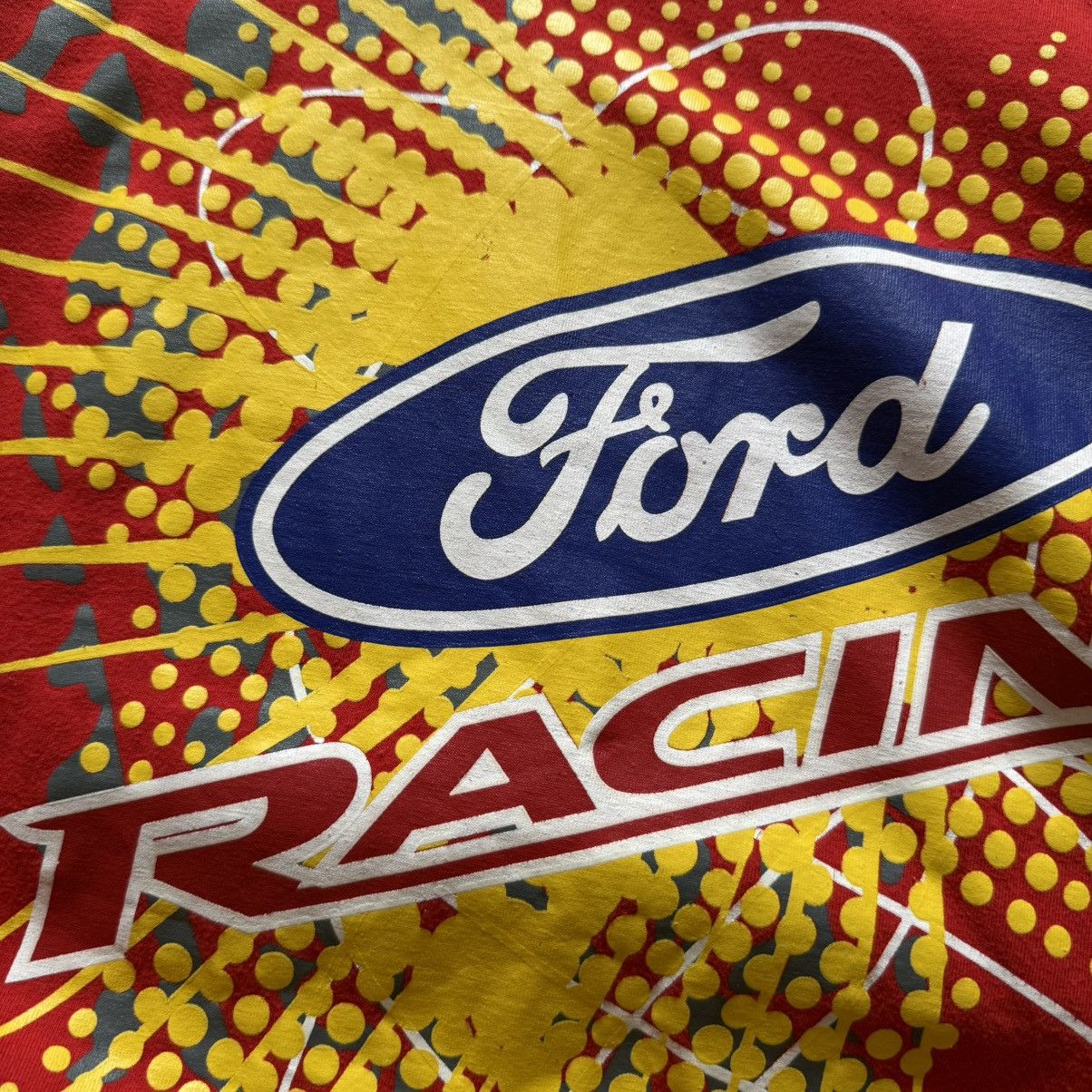 Ford 📌 Crazy Vintage Ford Racing Y2K Graphic 00s Longslevee Size US L / EU 52-54 / 3 - 5 Thumbnail
