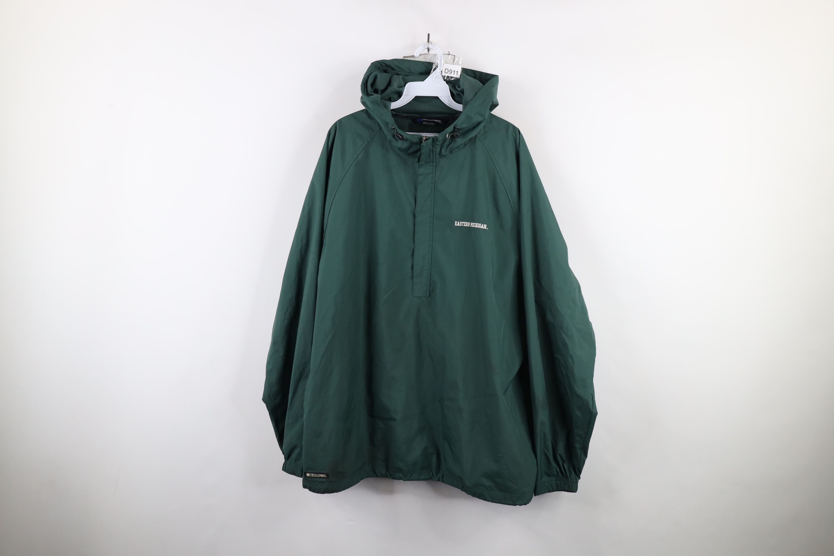 Vintage Vintage 90s Spell Eastern Michigan University Hooded Jacket Size US L / EU 52-54 / 3 - 1 Thumbnail