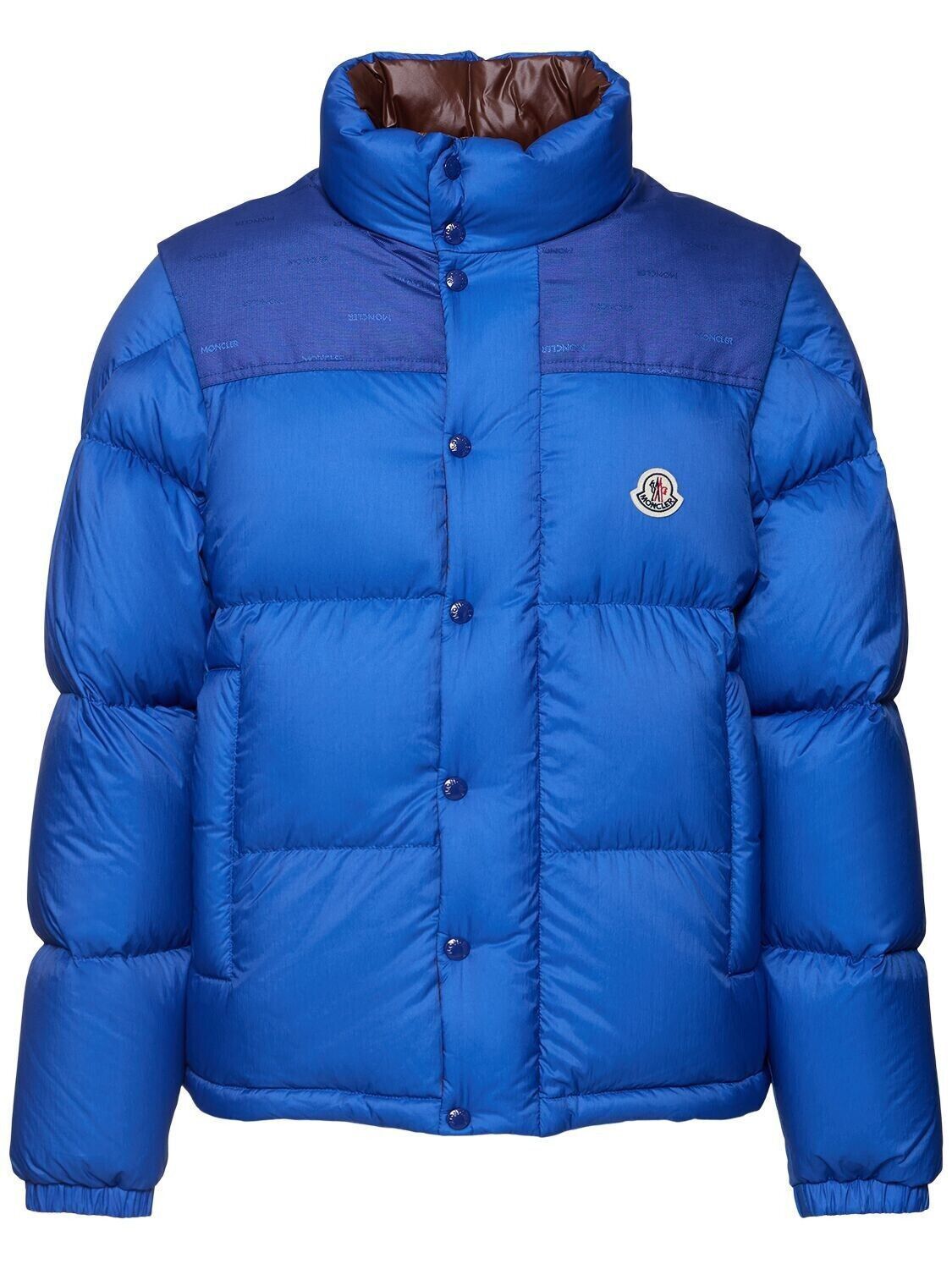 Moncler MONCLER Verone $2540 Men's Blue/Brown Down Jacket New 2 Size US M / EU 48-50 / 2 - 1 Thumbnail