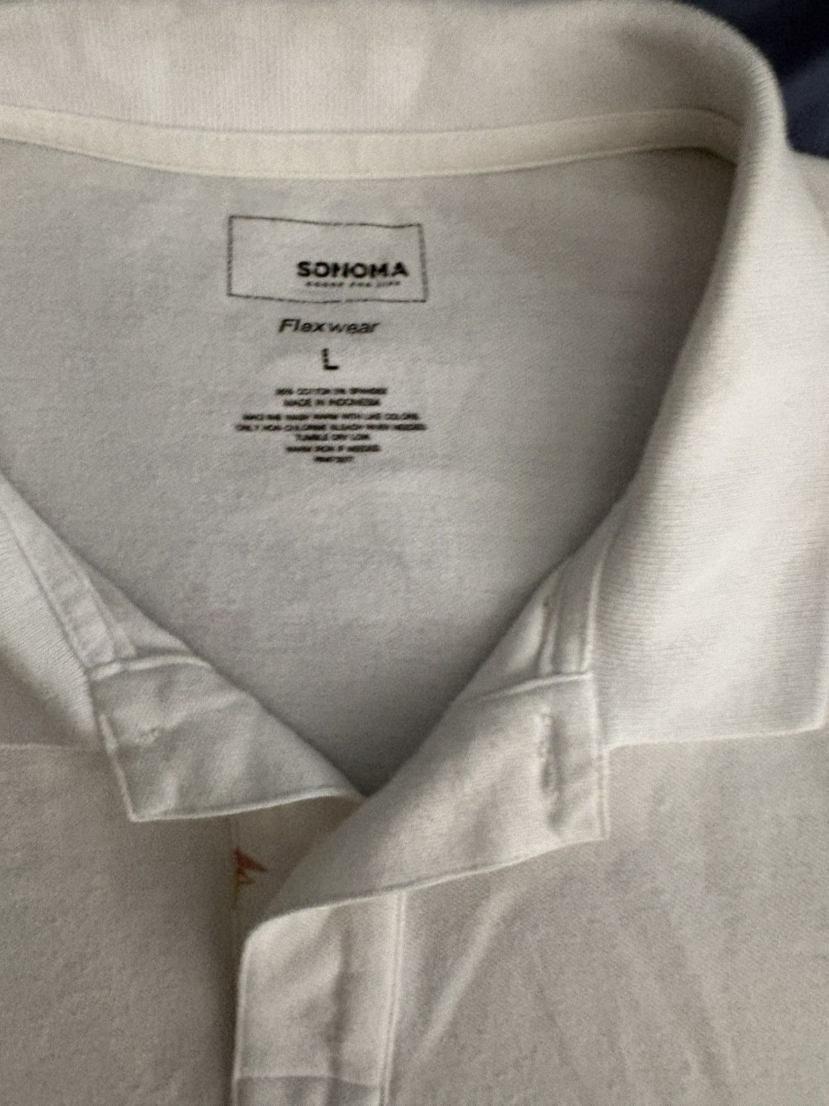 Sonoma Sonoma Flexwear White Flamingo Print Polo L Size US L / EU 52-54 / 3 - 6 Thumbnail