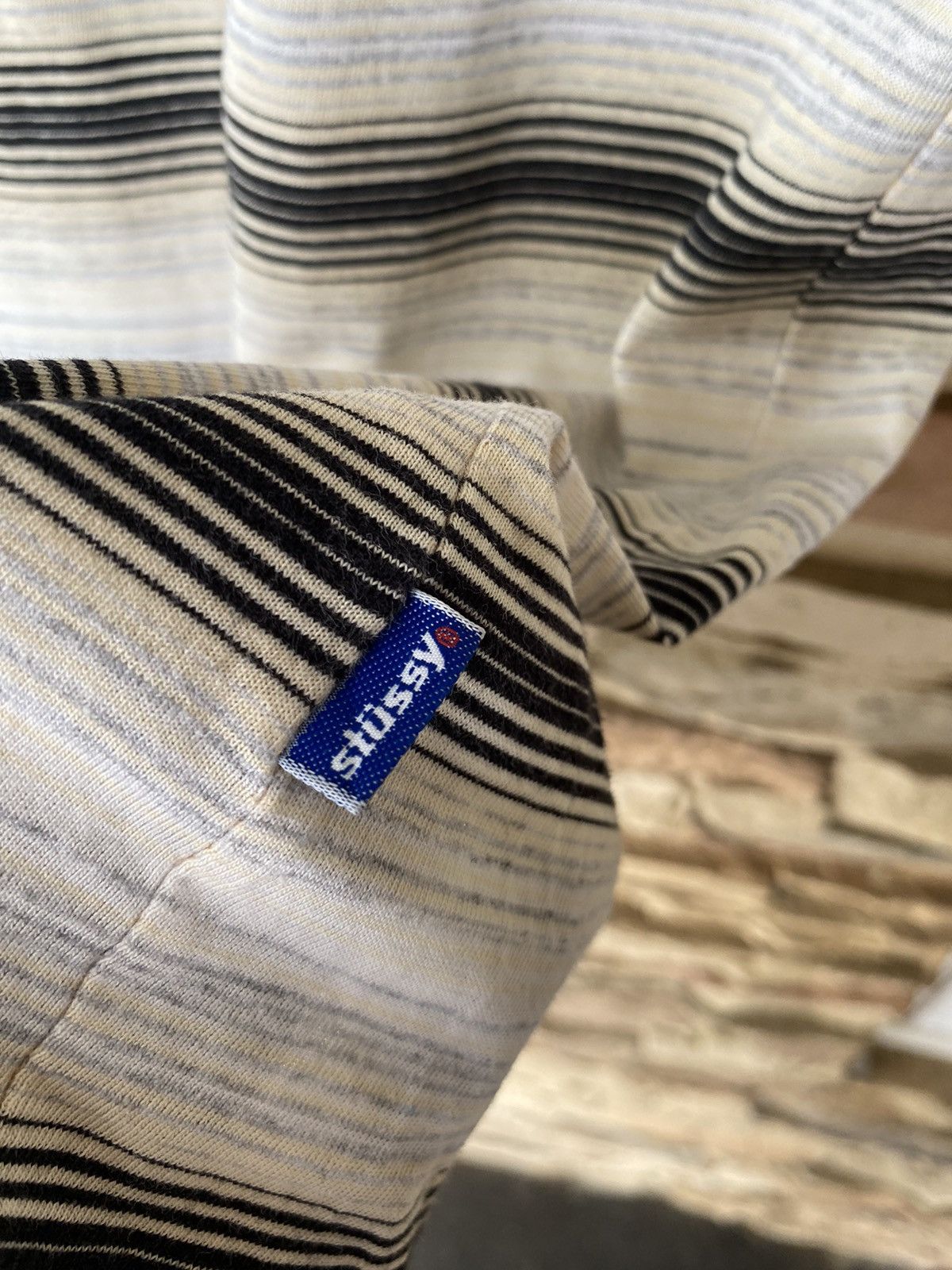 Stussy Vintage Stussy Stripe Tshirt Size US L / EU 52-54 / 3 - 9 Thumbnail