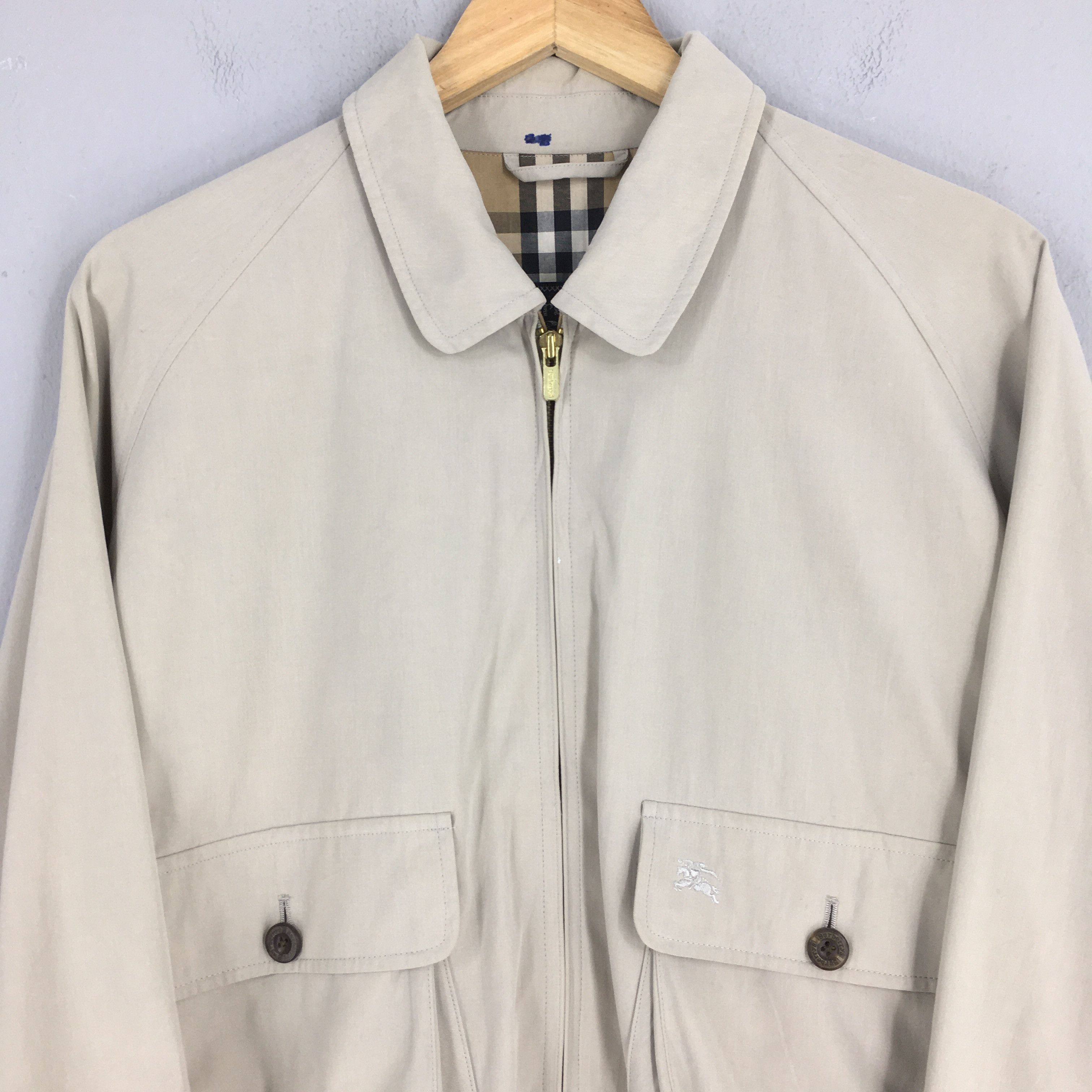 Burberry Vintage 90s Burberrys England Zipper Coat Medium Size US M / EU 48-50 / 2 - 2 Thumbnail