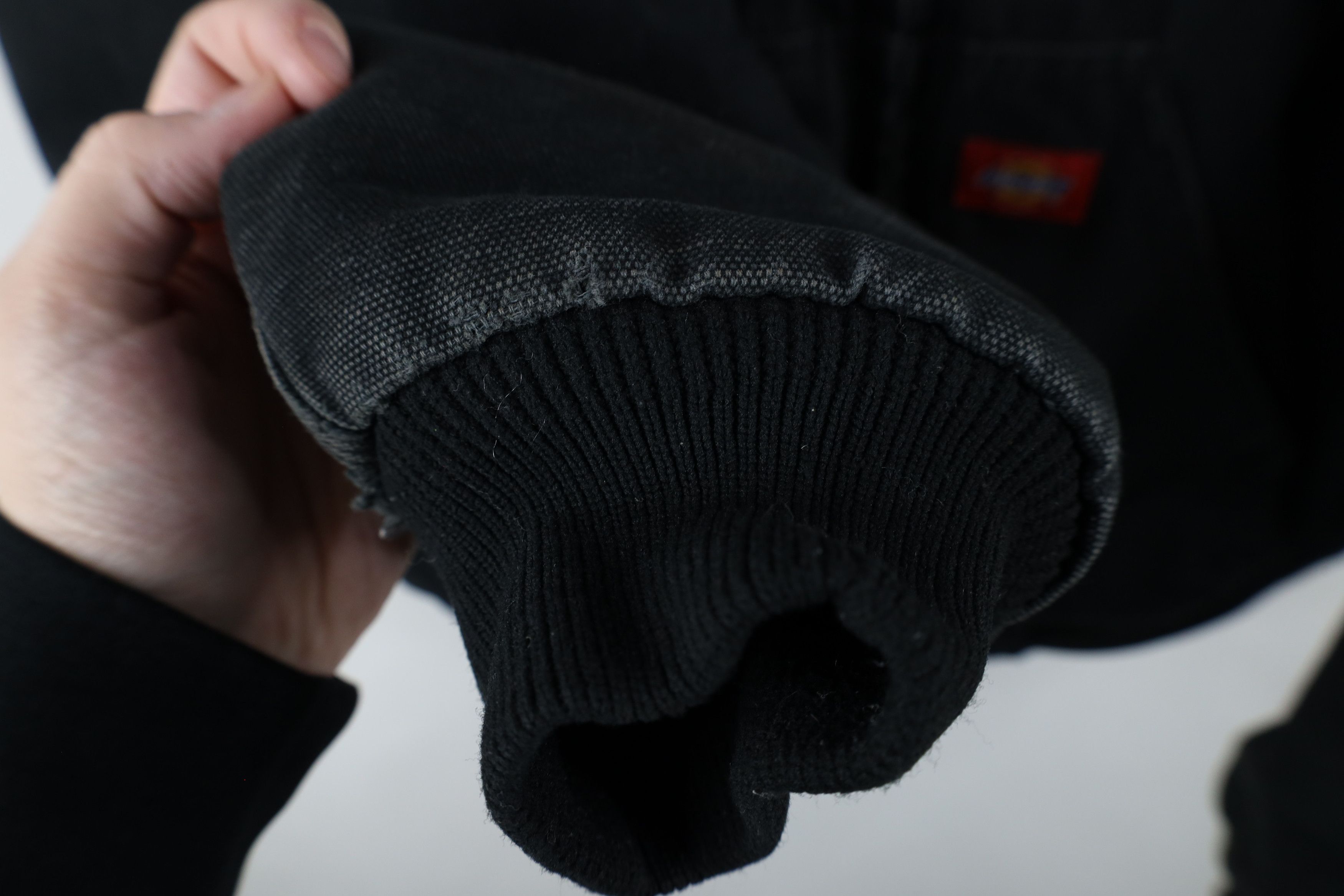 Dickies × Vintage Vintage 90s Dickies Out Quilted Canvas Hooded Jacket Black Size US XL / EU 56 / 4 - 9 Thumbnail