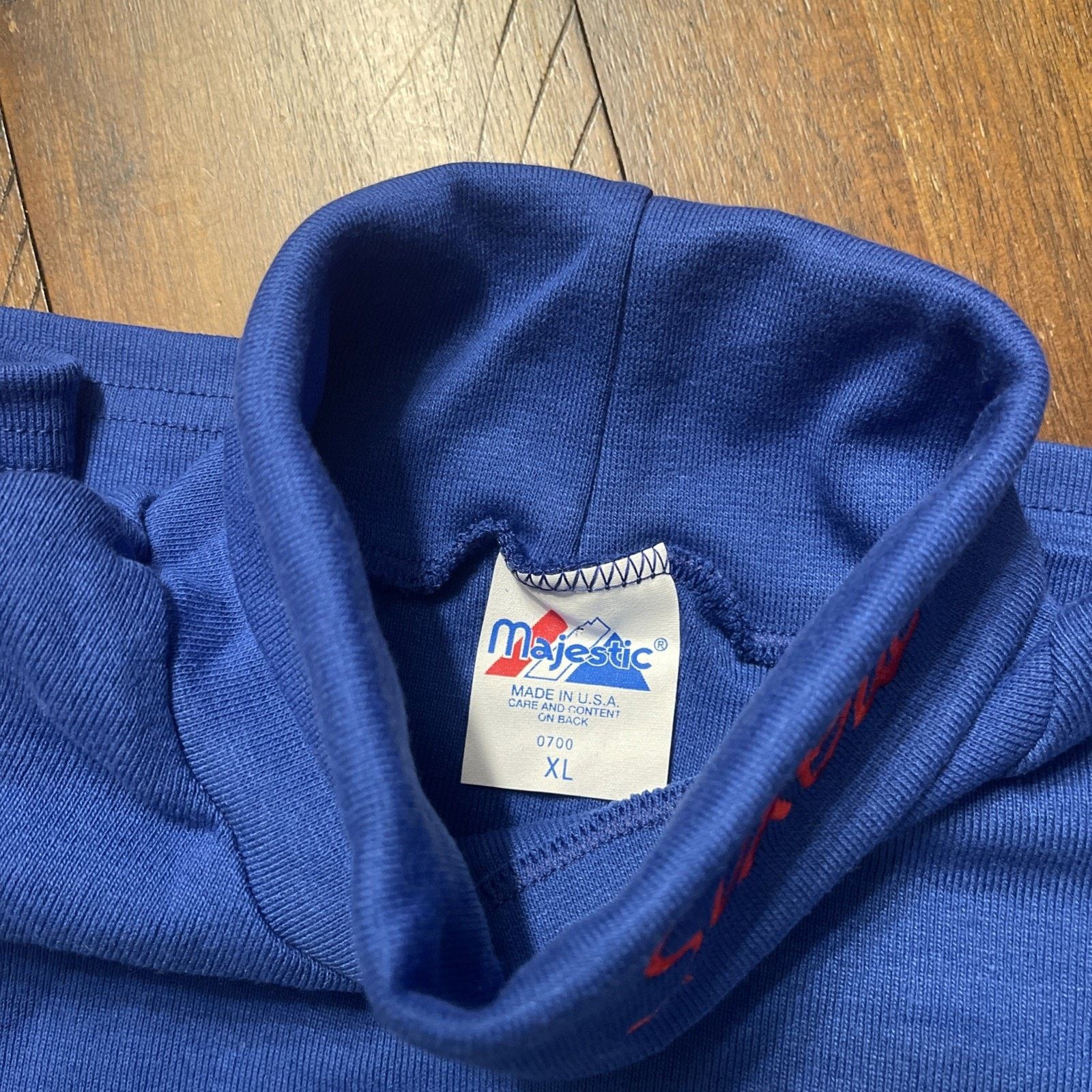 Majestic New NOS Vtg Majestic Philadelphia 76ers Turtleneck XL Custom Size US XL / EU 56 / 4 - 4 Thumbnail