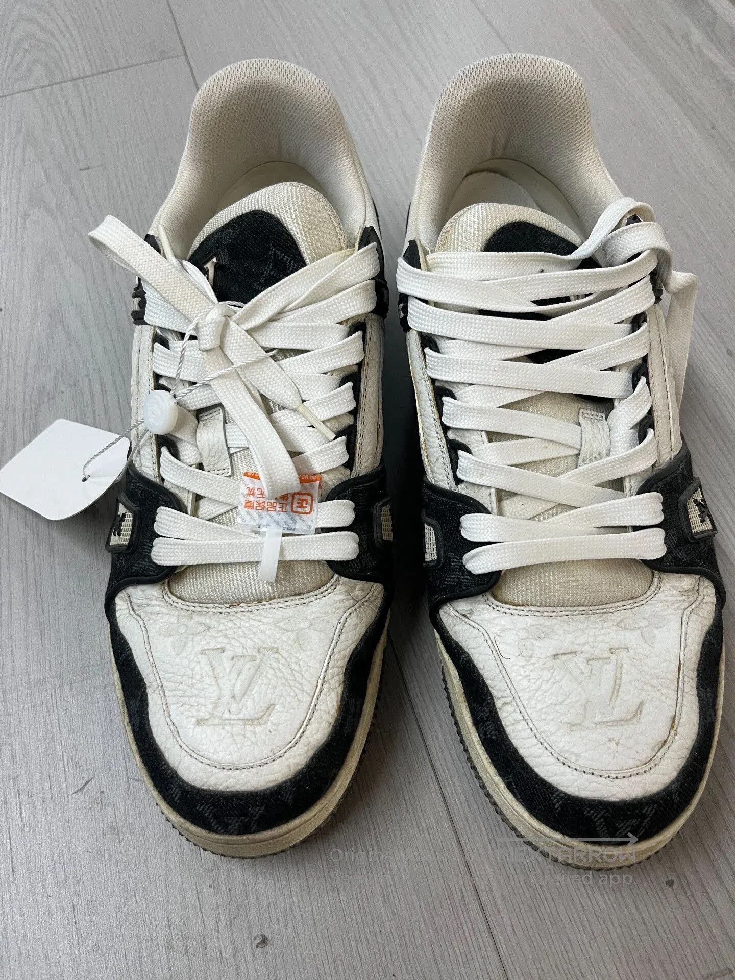 Louis Vuitton LV Trainer Black White Panda Sneakers. Size US 7.5 / EU 40-41 - 2 Thumbnail