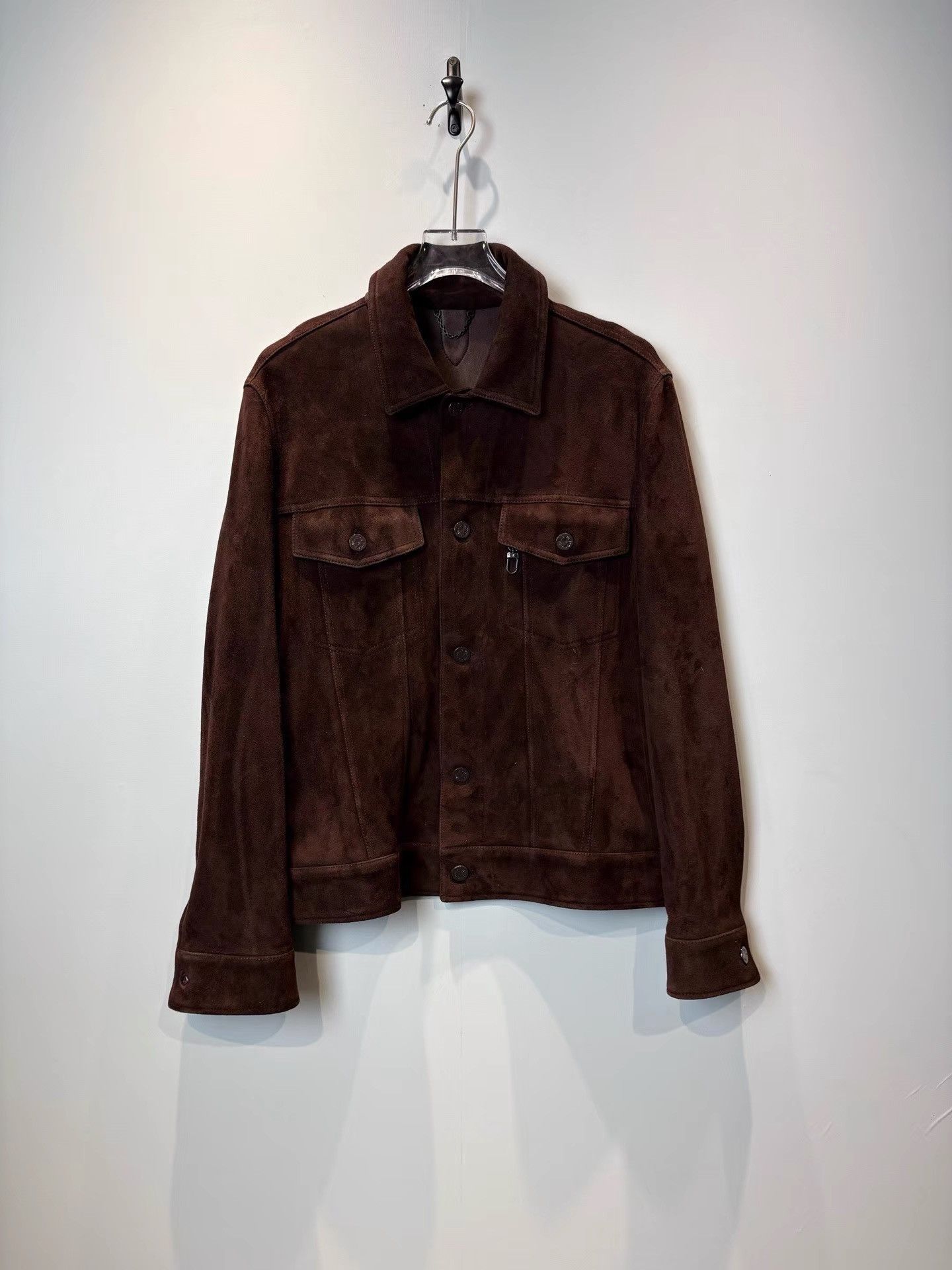 Louis Vuitton Louis Vuitton Embossed Button-Up Long Sleeve Coat K36 Size US L / EU 52-54 / 3 - 1 Thumbnail