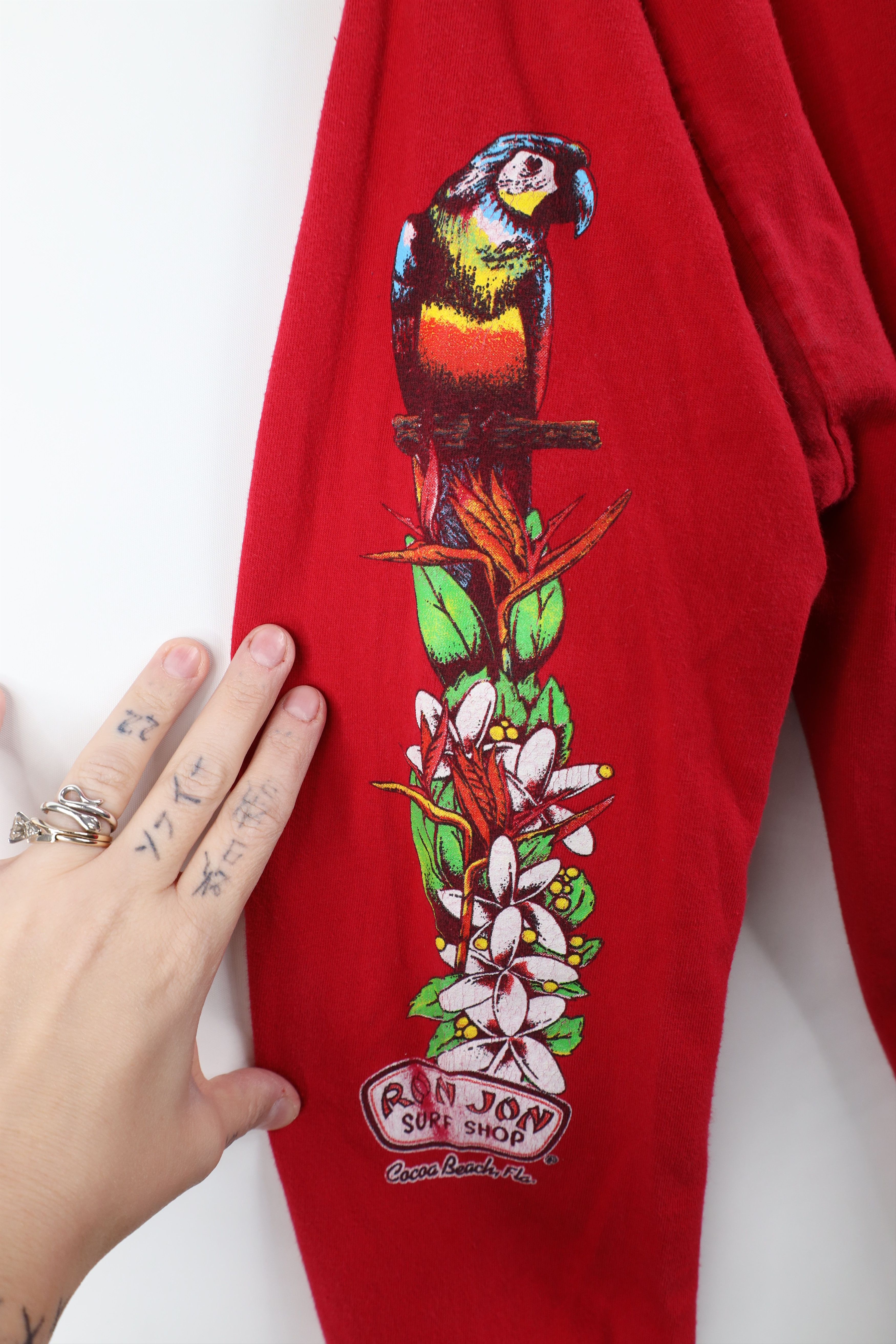 Ron Jon Surf Shop Vintage Y2K Ron Jon Surf Shop Flower Long Sleeve T-Shirt Red Size US M / EU 48-50 / 2 - 7 Thumbnail