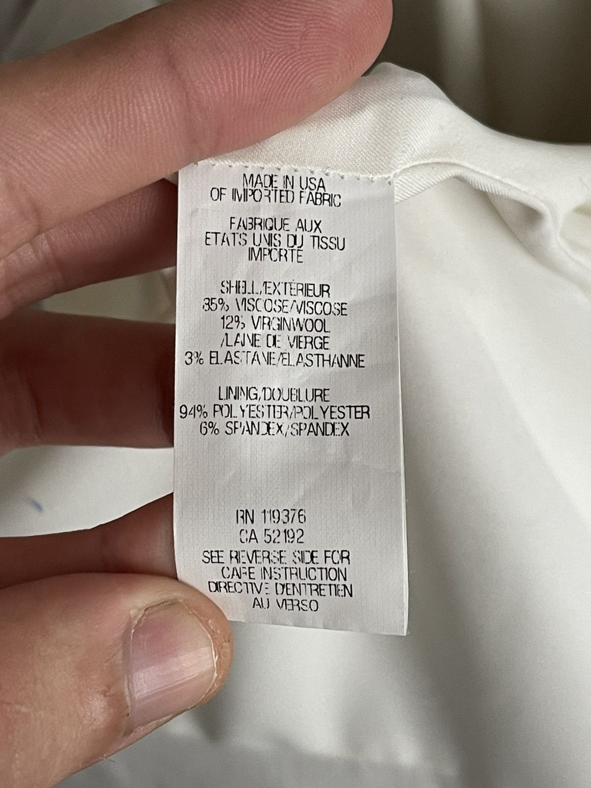 Helmut Lang Helmut Lang Ivory Women Coat Blazer USA Size XL / US 12-14 / IT 48-50 - 10 Thumbnail