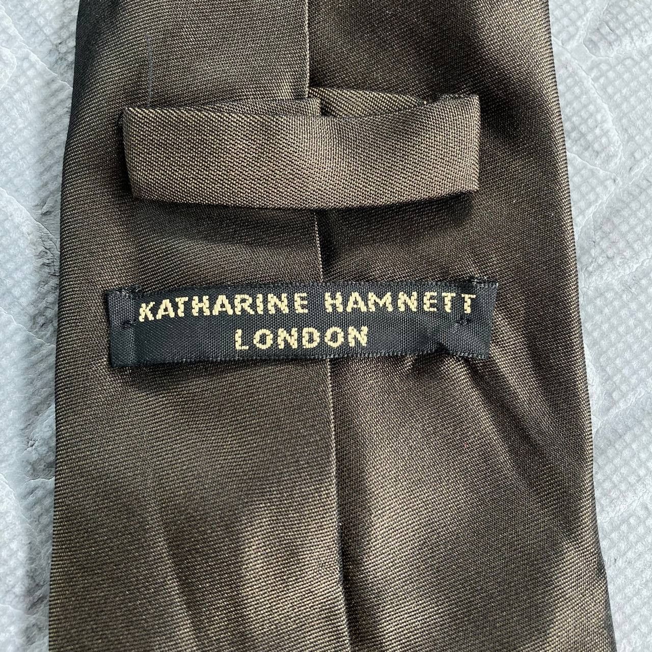 Katharine Hamnett London Vintage Geometrical Silk Neck Tie Size ONE SIZE - 8 Thumbnail