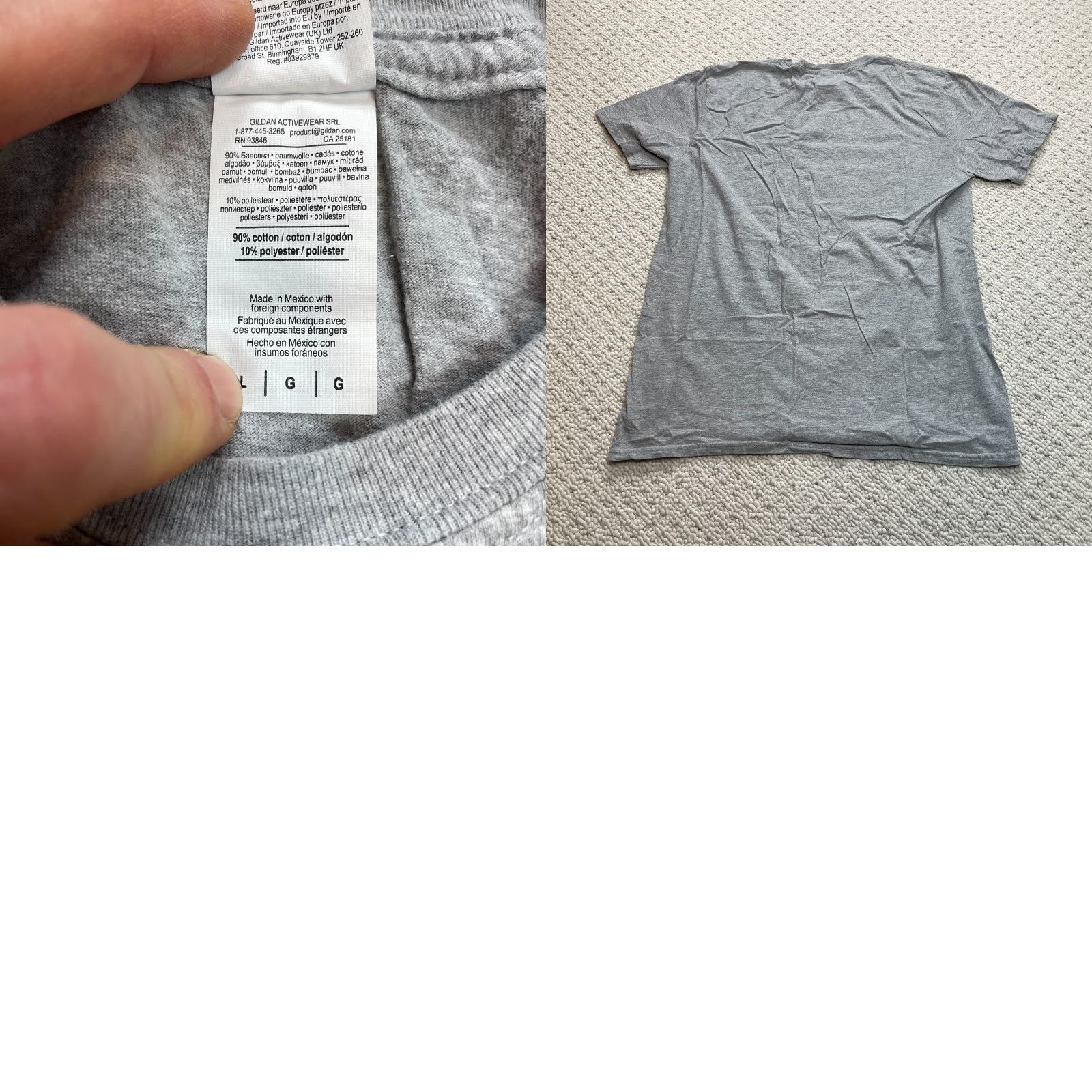 Gildan Gildan Softstyle Shirt Mens L Disney Dad Logo Mickey Ears Short Sleeve Gray Size US L / EU 52-54 / 3 - 8 Thumbnail