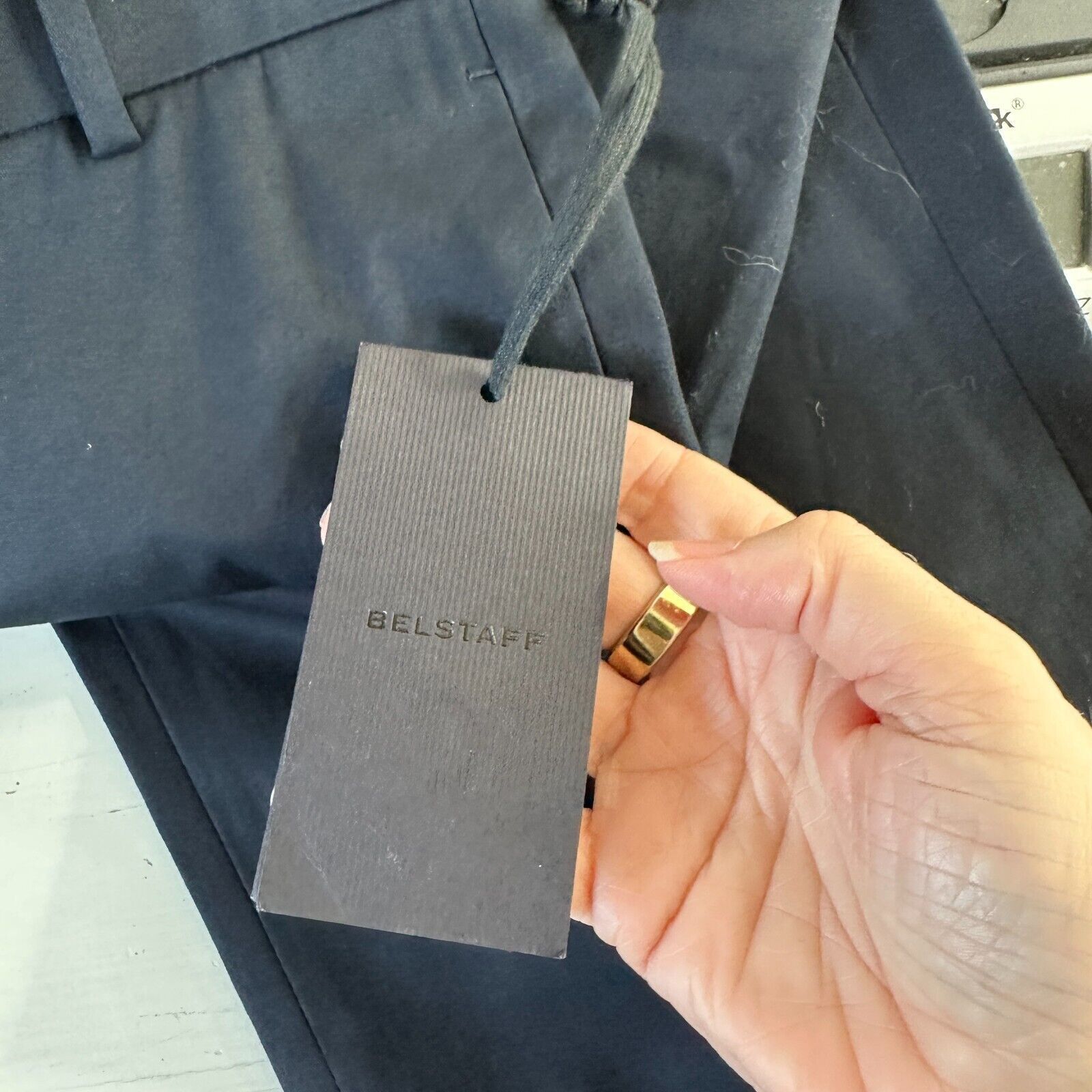Belstaff NWT Belstaff Black The Derby Classic Trouser Flare Legs 40 Size 27" / US 4 / IT 40 - 7 Thumbnail
