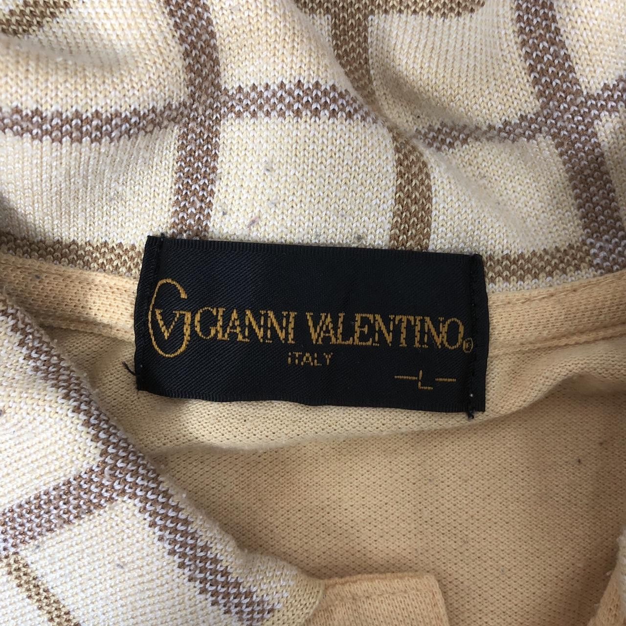 Other Vintage GIANNI VALENTINO ITALY Nova Checks Polo Tee Shirt Size US L / EU 52-54 / 3 - 5 Thumbnail
