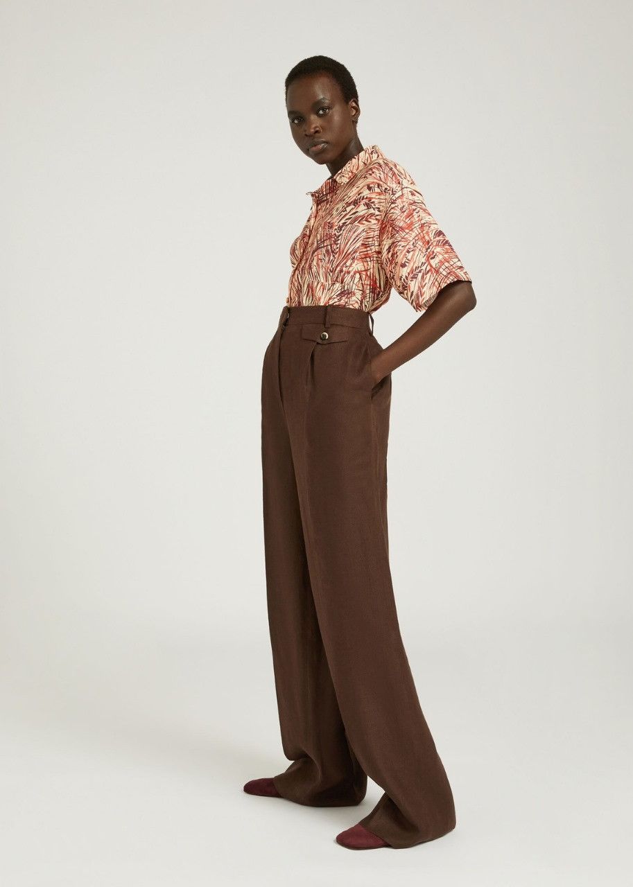 Loro Piana o1srvl11e0424 Trouser in Coffee Size 36" / US 14 / IT 50 - 2 Thumbnail