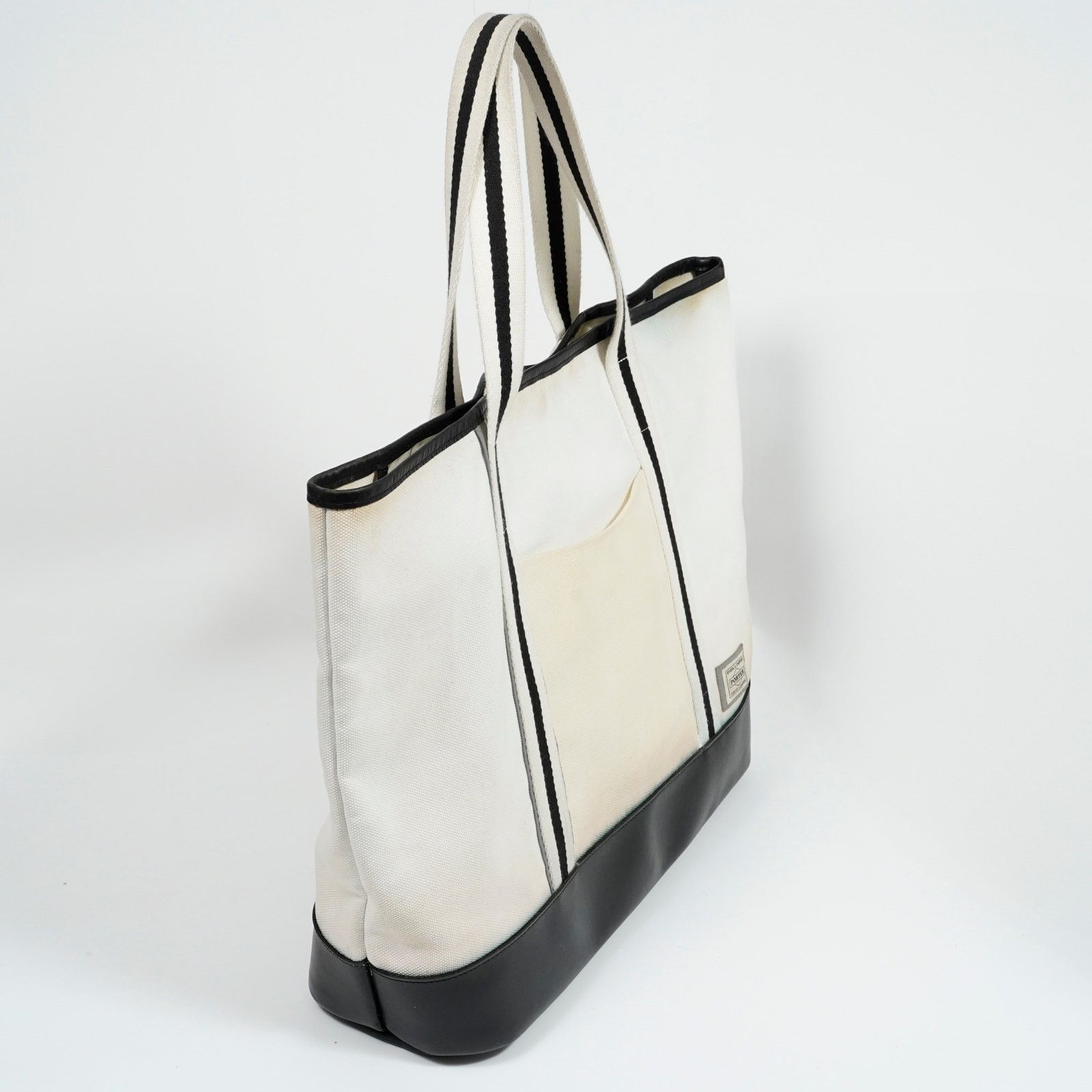 Porter PORTER × Cycle Canvas Tote Bag Large Leather Bottom Japan Size ONE SIZE - 15 Thumbnail