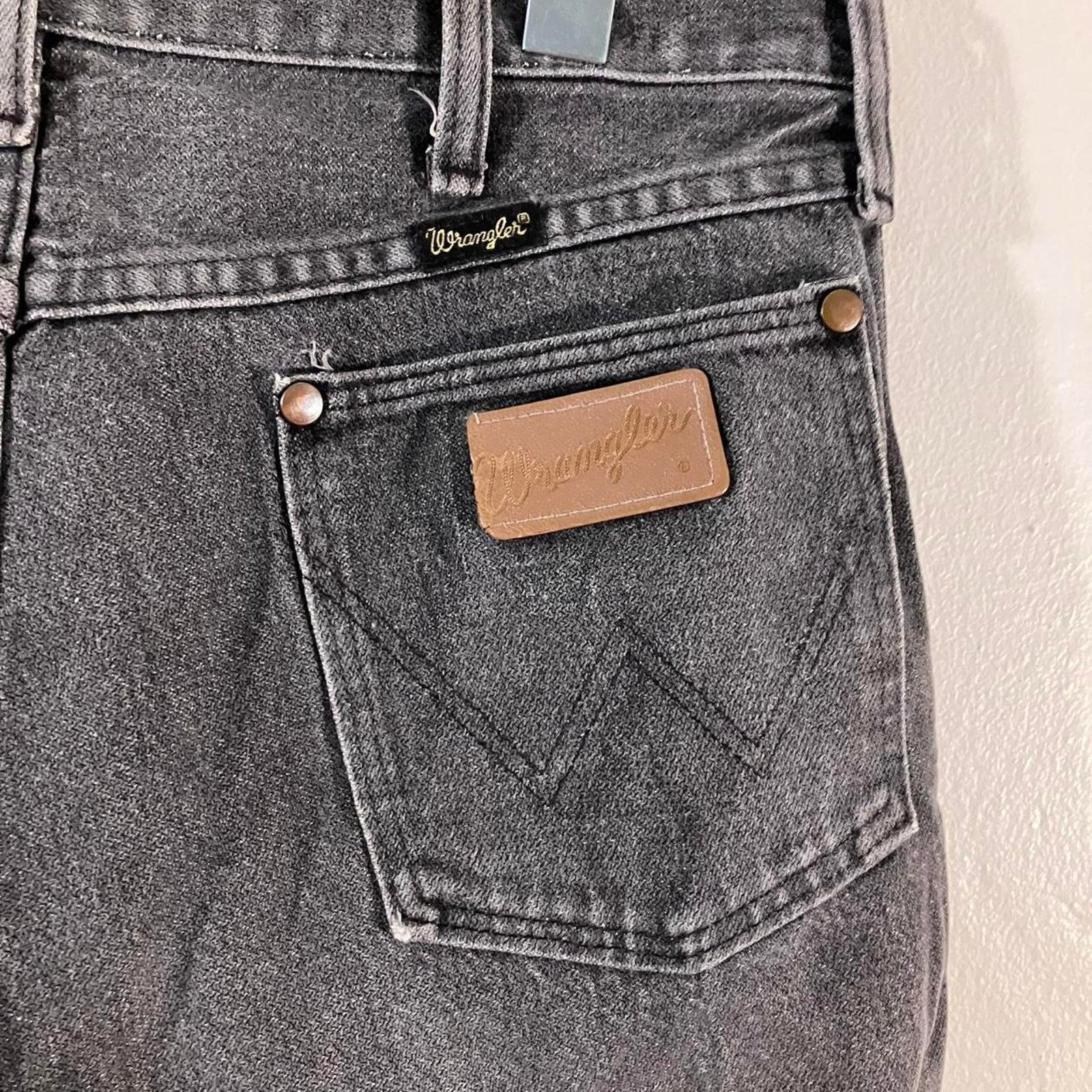 Vintage × Wrangler Vintage 70s Wrangler Straight Leg Cowboy Gray Denim Jeans Size US 33 - 4 Thumbnail