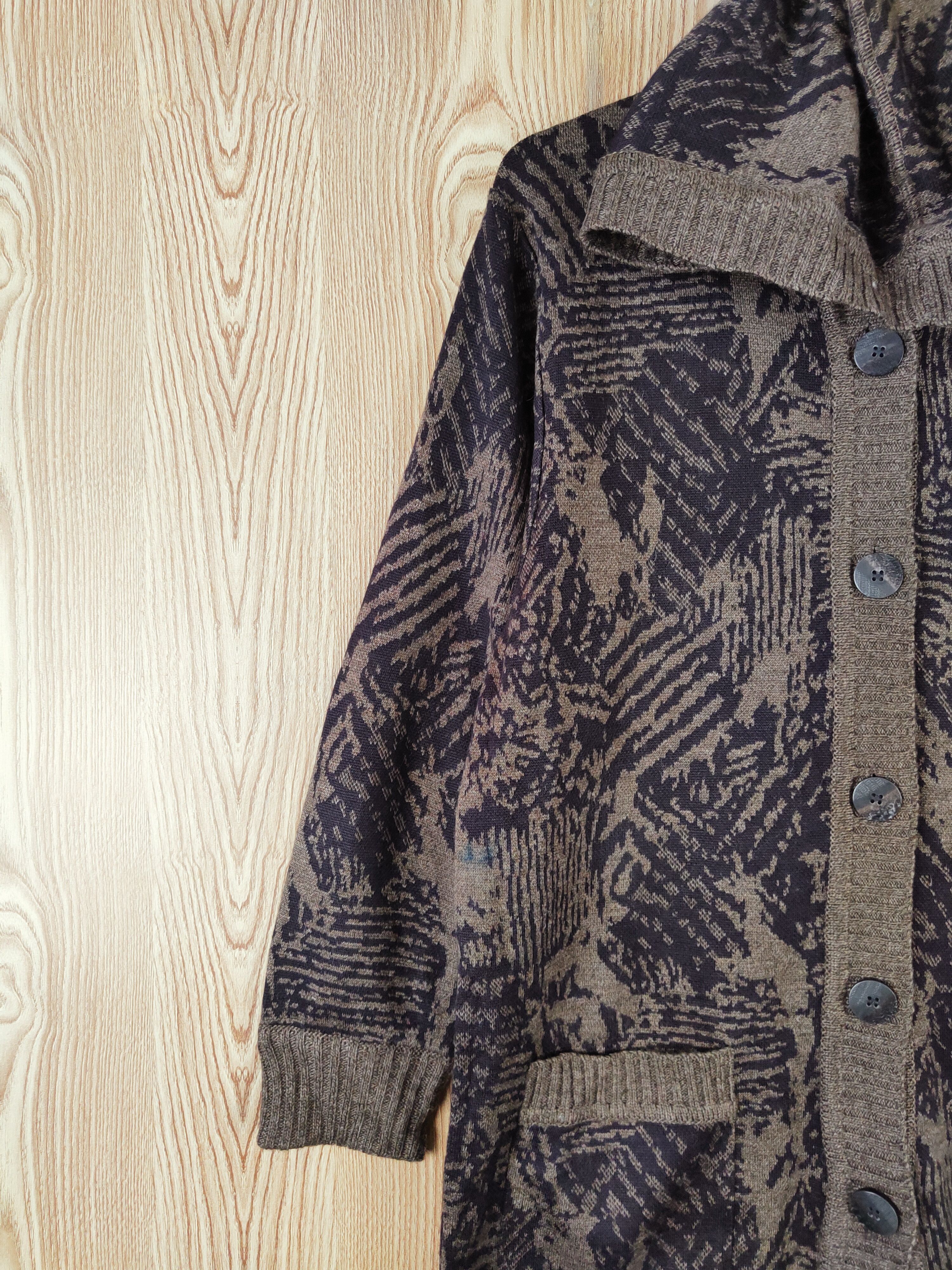 Japanese Brand Chasse au Bias Dark Brown Hoodie Long Cardigan #W428 Size US M / EU 48-50 / 2 - 3 Thumbnail