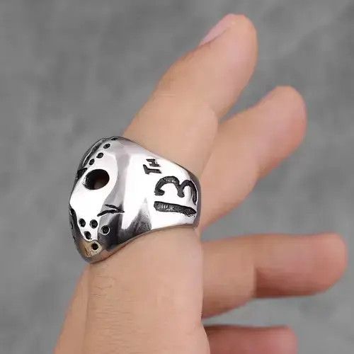 Japanese Brand Jason Mask Killer 13th Men Ring🔥🔥🔥 Size ONE SIZE - 3 Thumbnail