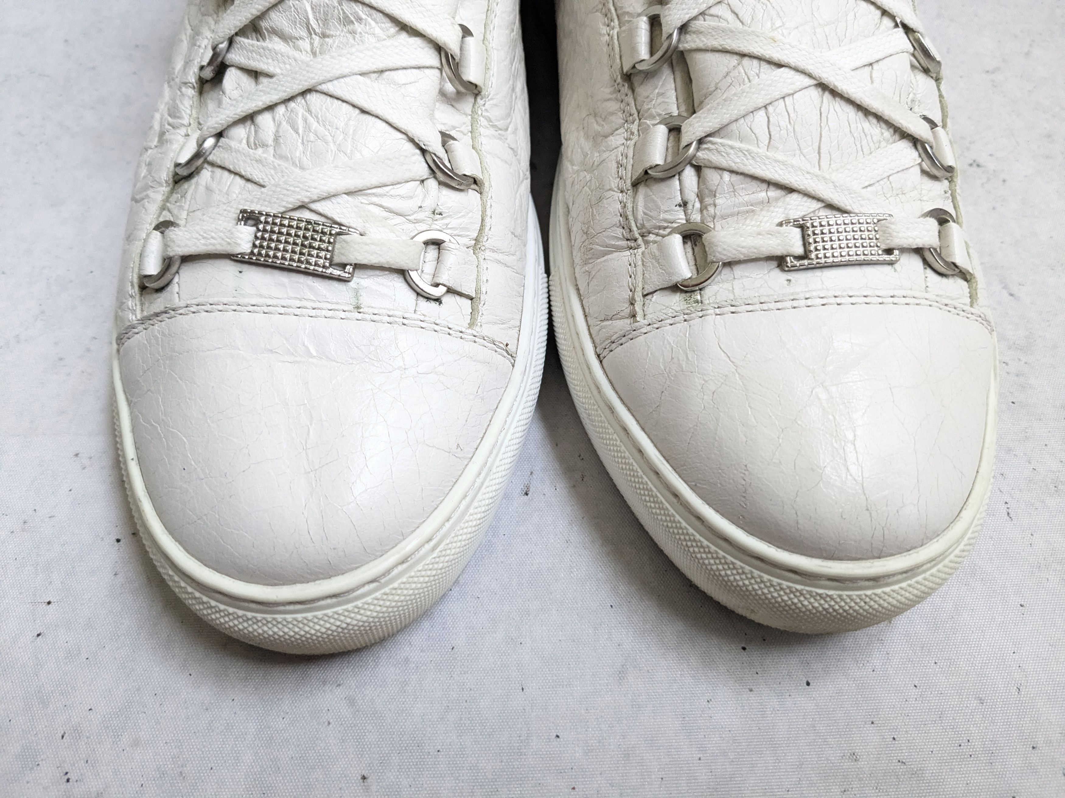 Balenciaga Balenciaga Arena Sneakers White 12 Low Tops Leather Size US 12 / EU 45 - 3 Thumbnail