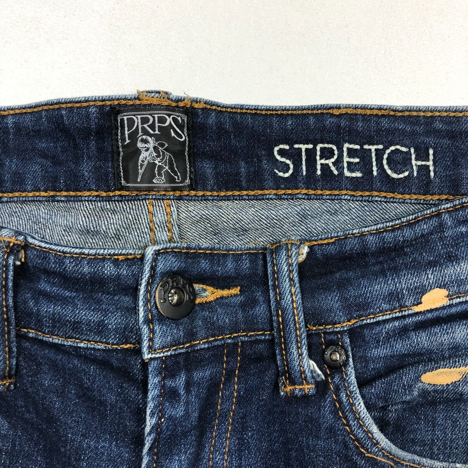 Prps PRPS Windsor Tapered Skinny Fit paint splatter Stretch Jeans Size US 32 / EU 48 - 4 Thumbnail