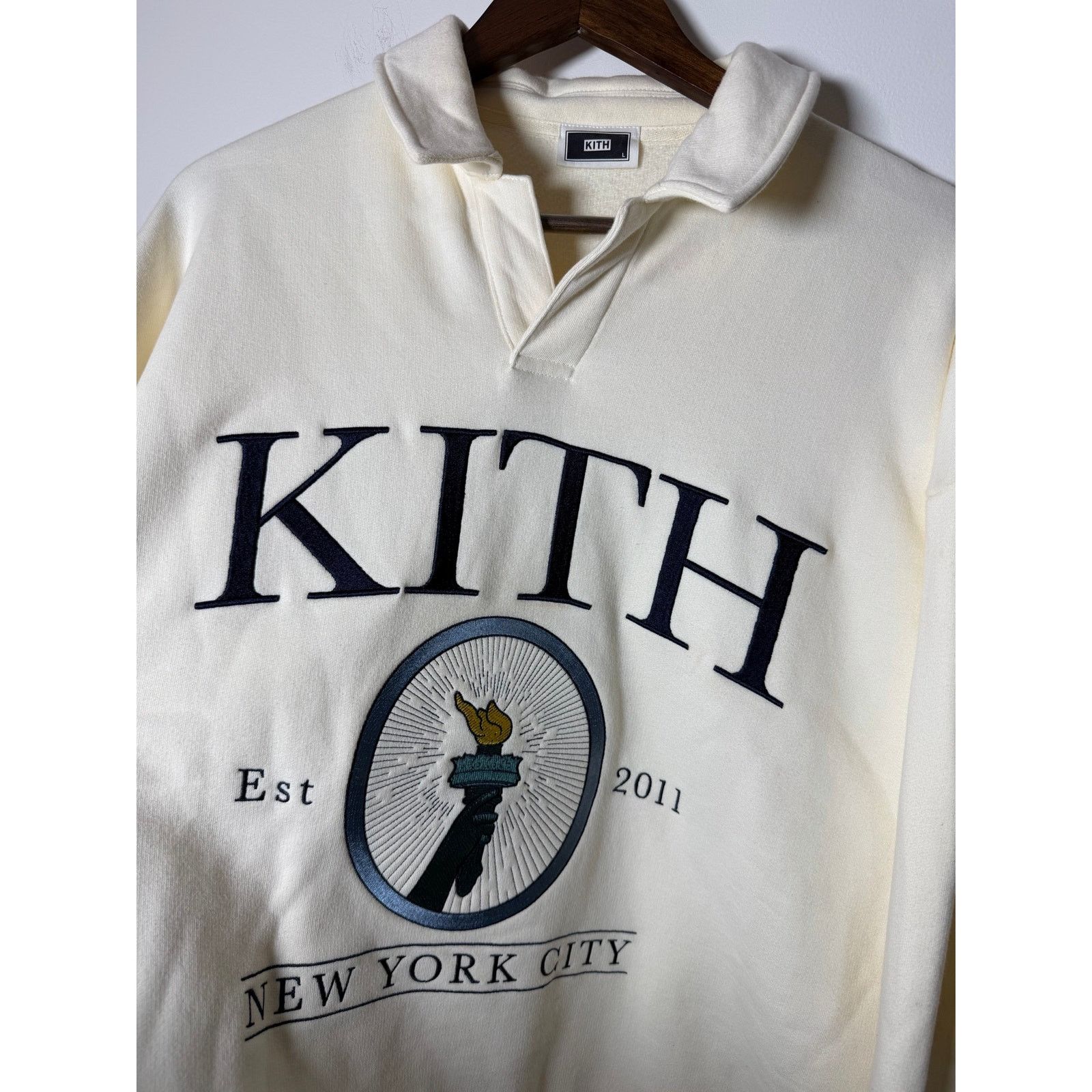 Kith Kith Statue of Liberty Nelson Collared Pullover sweatshirt Size US L / EU 52-54 / 3 - 2 Thumbnail