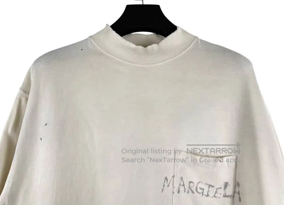 Maison Margiela Beige Distressed Short Sleeve Shirt. Size US L / EU 52-54 / 3 - 3 Thumbnail