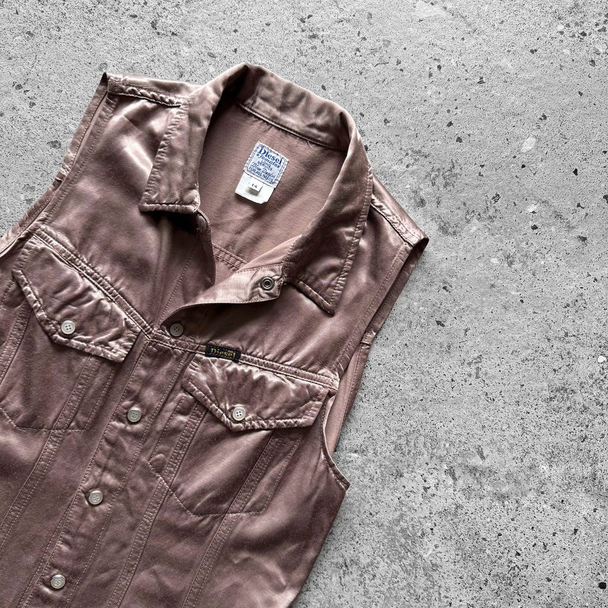 Diesel Diesel Females Vintage Y2K Mini Dress Metallic Pink Bronze Size M / US 6-8 / IT 42-44 - 3 Thumbnail