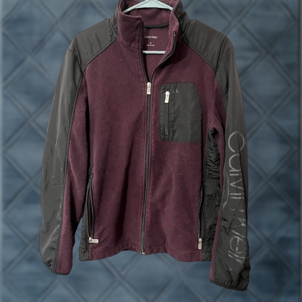 Calvin Klein Calvin Klein Womens Full Zip Fleece Jacket Shirt? Size M / US 6-8 / IT 42-44 - 1 Thumbnail