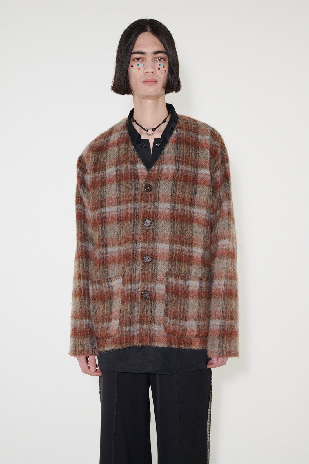 Our Legacy Our Legacy Plaid Mohair Cardigan size 46 | Grailed 