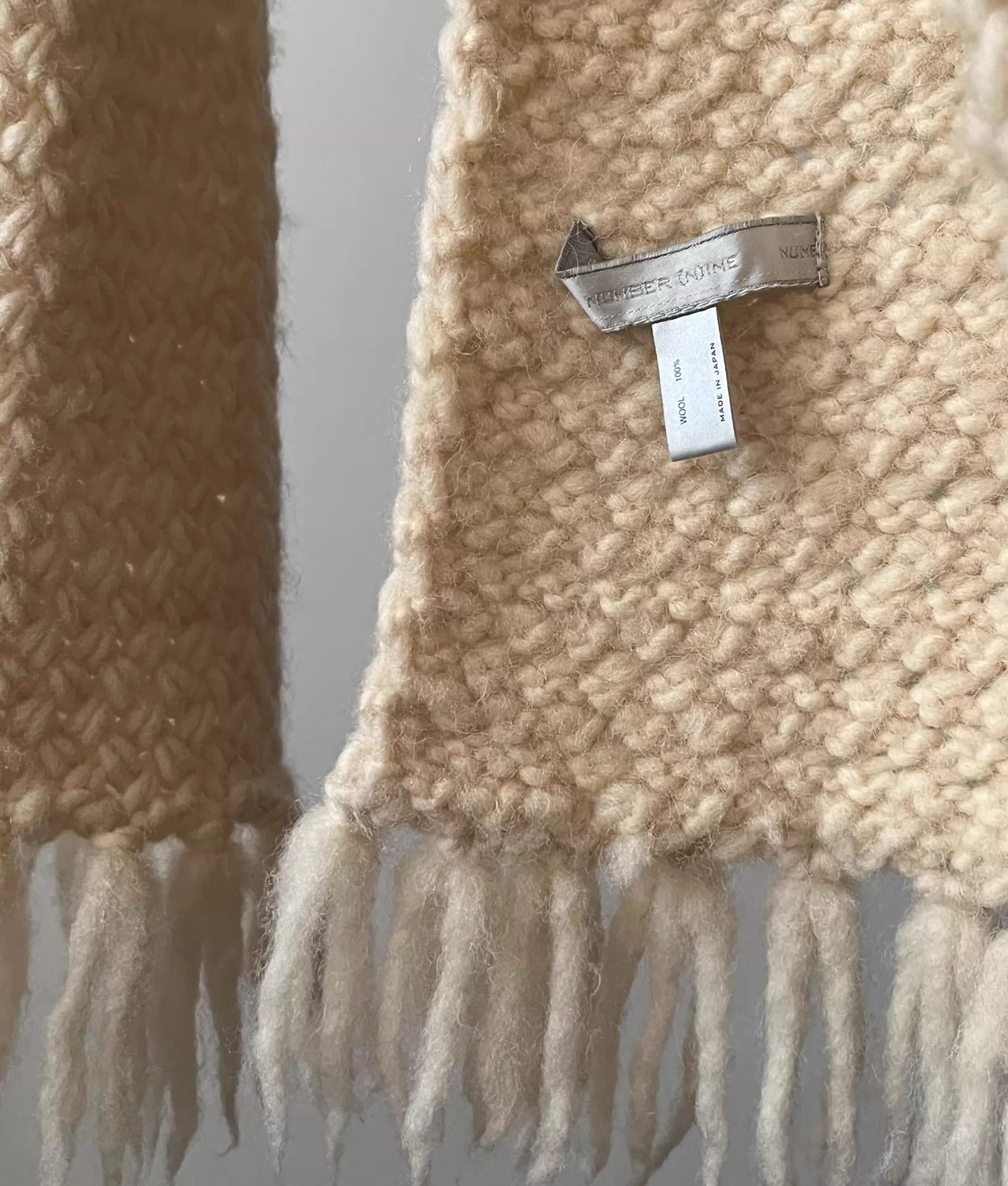 Number (N)ine NUMBER (N)INE 02AW Oversized Scarf Size ONE SIZE - 4 Thumbnail