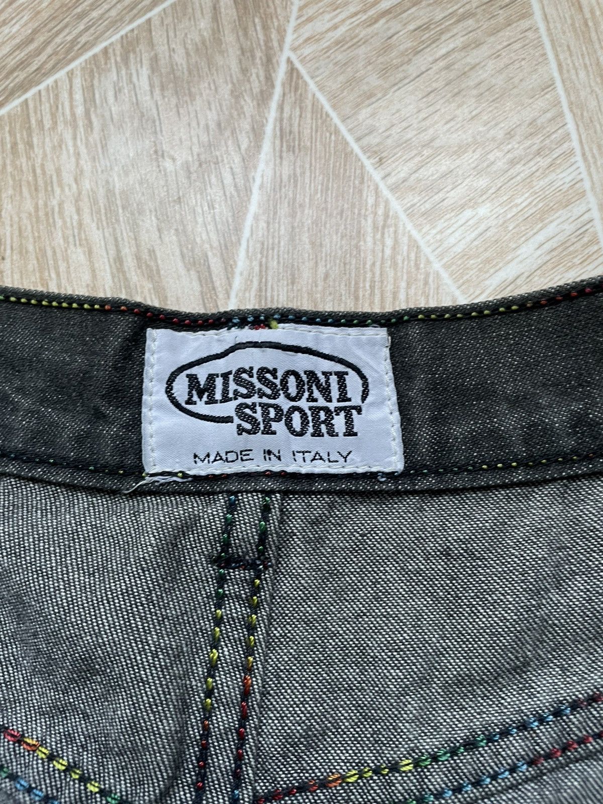 Missoni × Vintage Missoni Sport Baggy Jeans Pants Denim Italy Designer VINTAGE Size US 32 / EU 48 - 11 Thumbnail