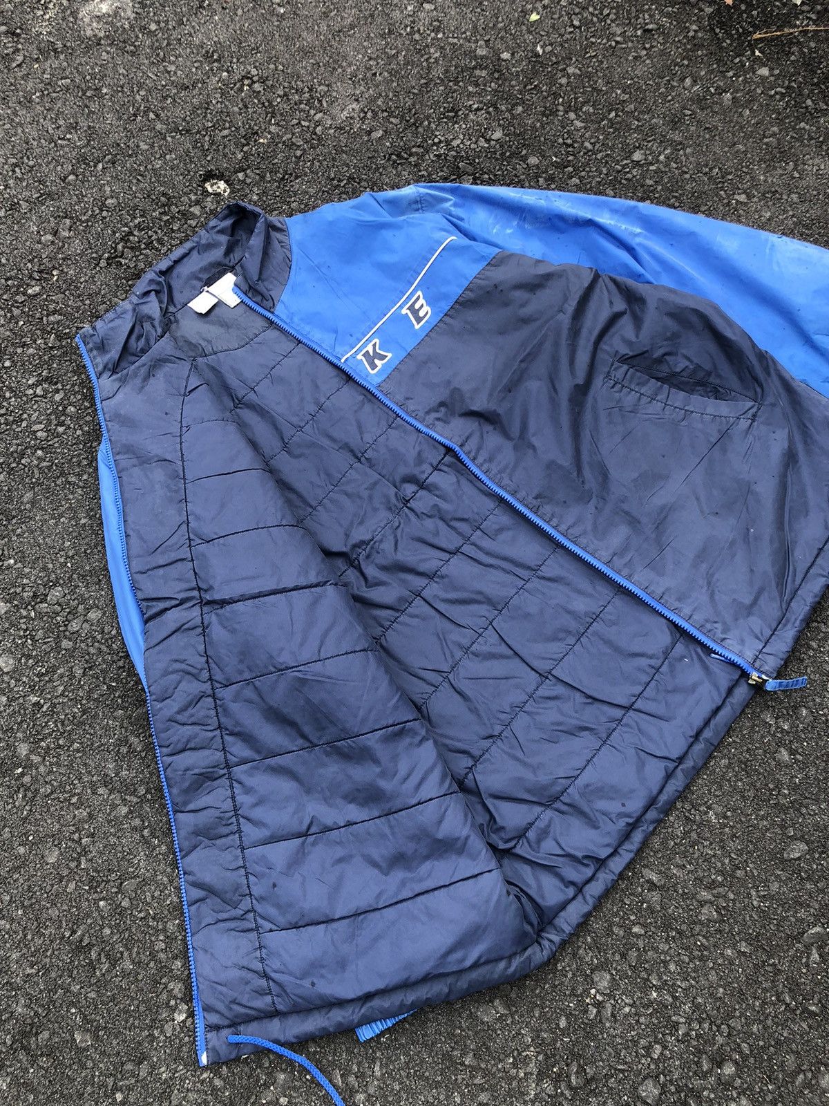 Japanese Brand Vintage Nike Colour Block Lining Logo Embroidery Jacket Size US XXL / EU 58 / 5 - 2 Thumbnail