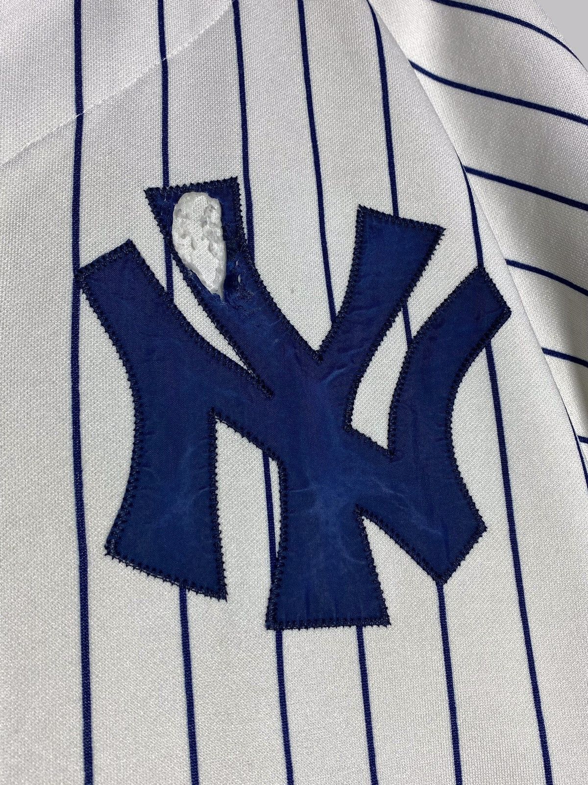MLB × New York Yankees × Vintage Vintage New Tork Yankees Baseball Jersey Stripped Button Up Size US XL / EU 56 / 4 - 4 Thumbnail