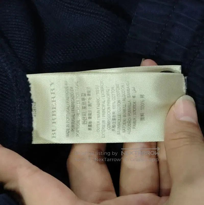 Burberry Burberry Casual Cotton Pants in Navy Blue. Size 23" - 4 Thumbnail
