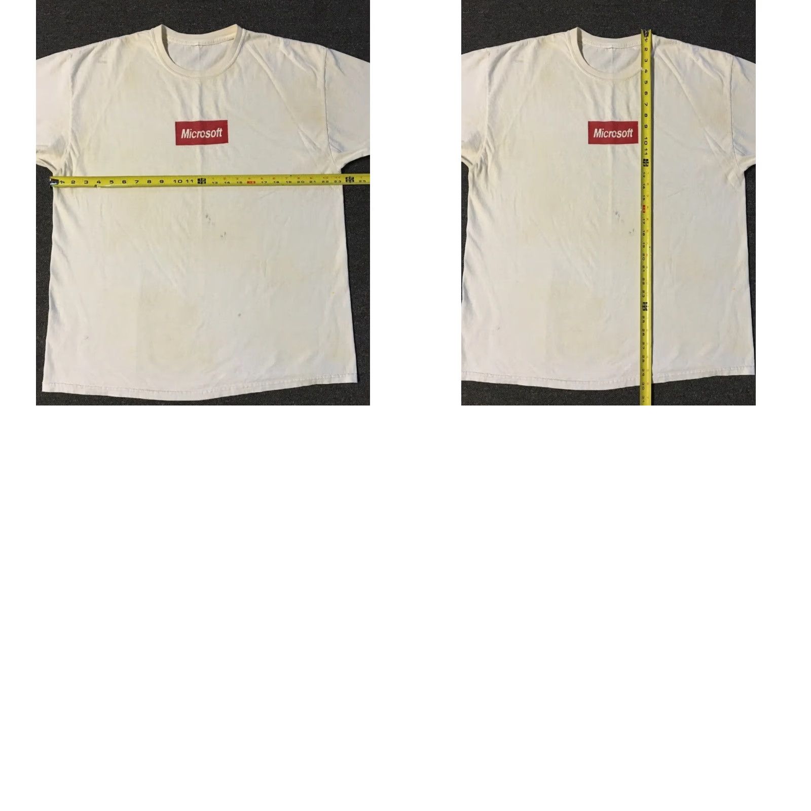 Vintage VINTAGE Microsoft Box Logo Faded Distressed Promo Shirt XL White Men T-Shirt Logo 80s 90s Grunge Retro USA California Valve? Size US XL / EU 56 / 4 - 8 Thumbnail