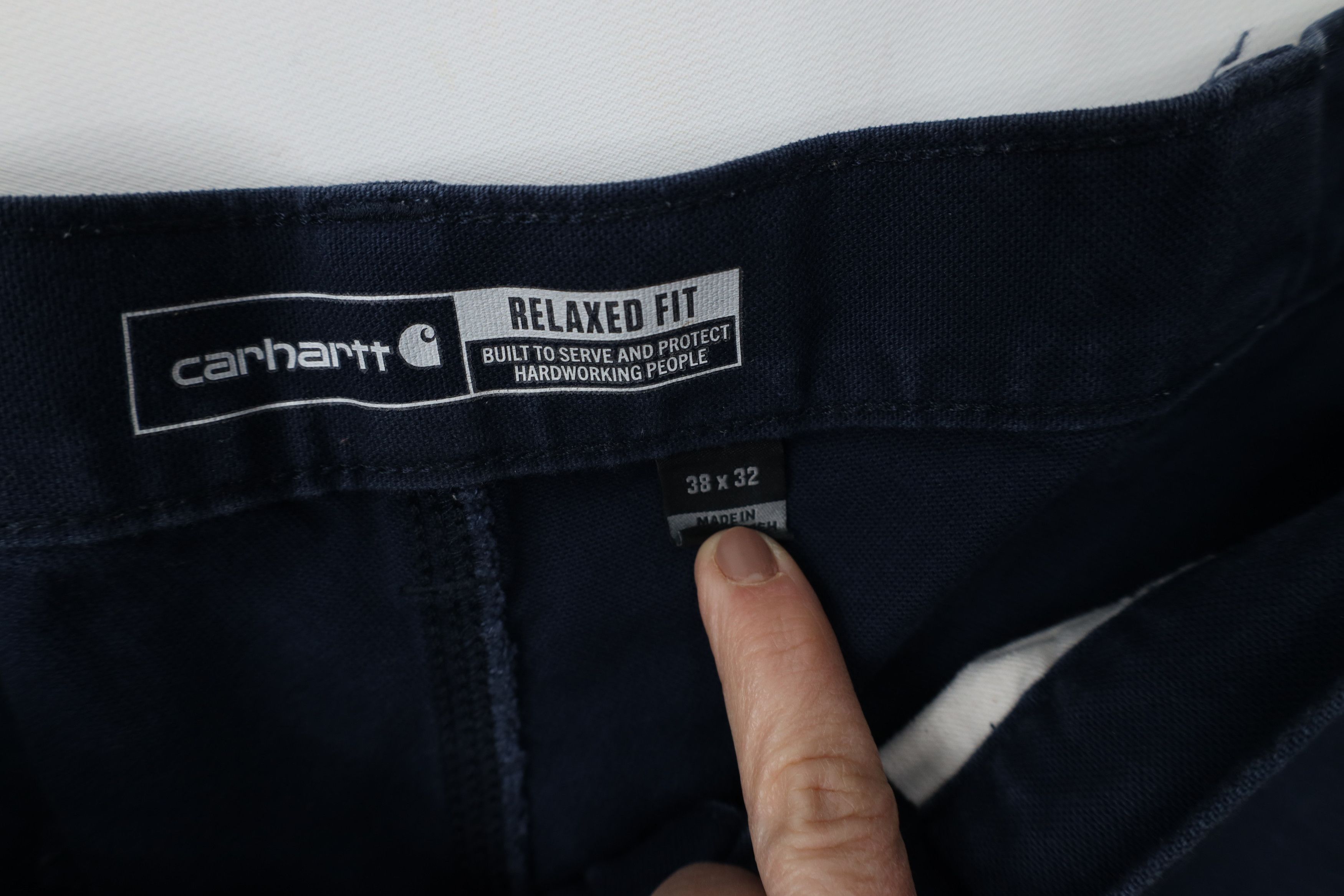 Carhartt Vintage Y2K Carhartt Fit Wide Leg Dungaree Pants Blue Size US 38 / EU 54 - 8 Thumbnail