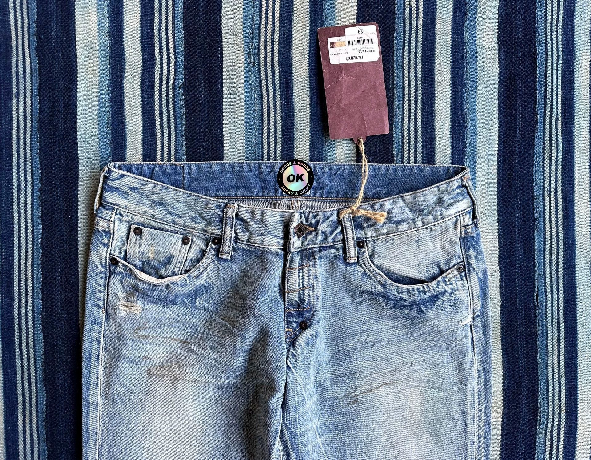Prps Prps Purple Heavy Wash Dip Distressed Flare 29/31 Size US 29 - 3 Thumbnail