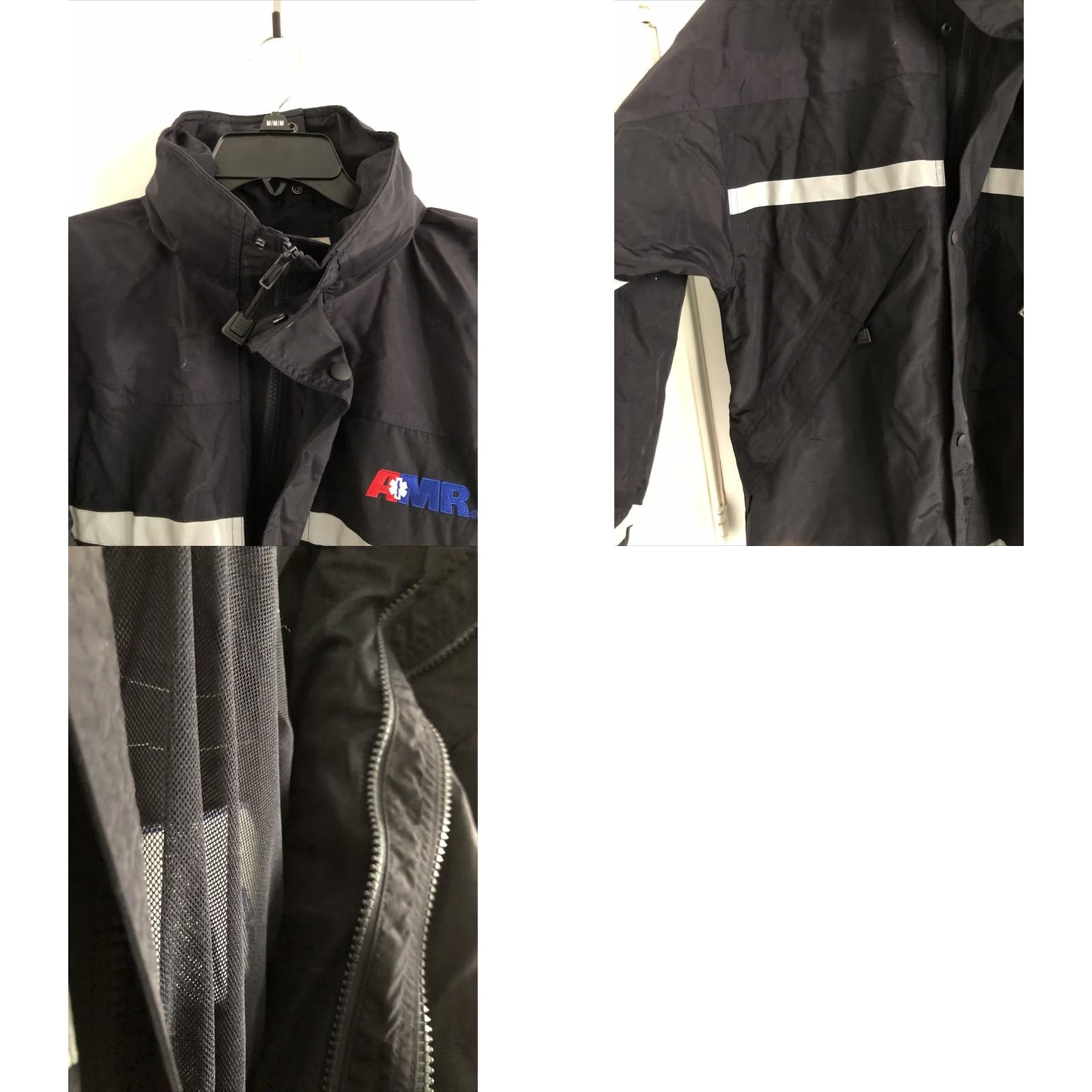 Vintage VINTAGE? AMR VF Image Wear Hooded All-Season American Response Ambulance Jacket Medium Navy Blue Reflective Accents Paramedic EMT VF Imagewear Jacket Size US M / EU 48-50 / 2 - 9 Thumbnail